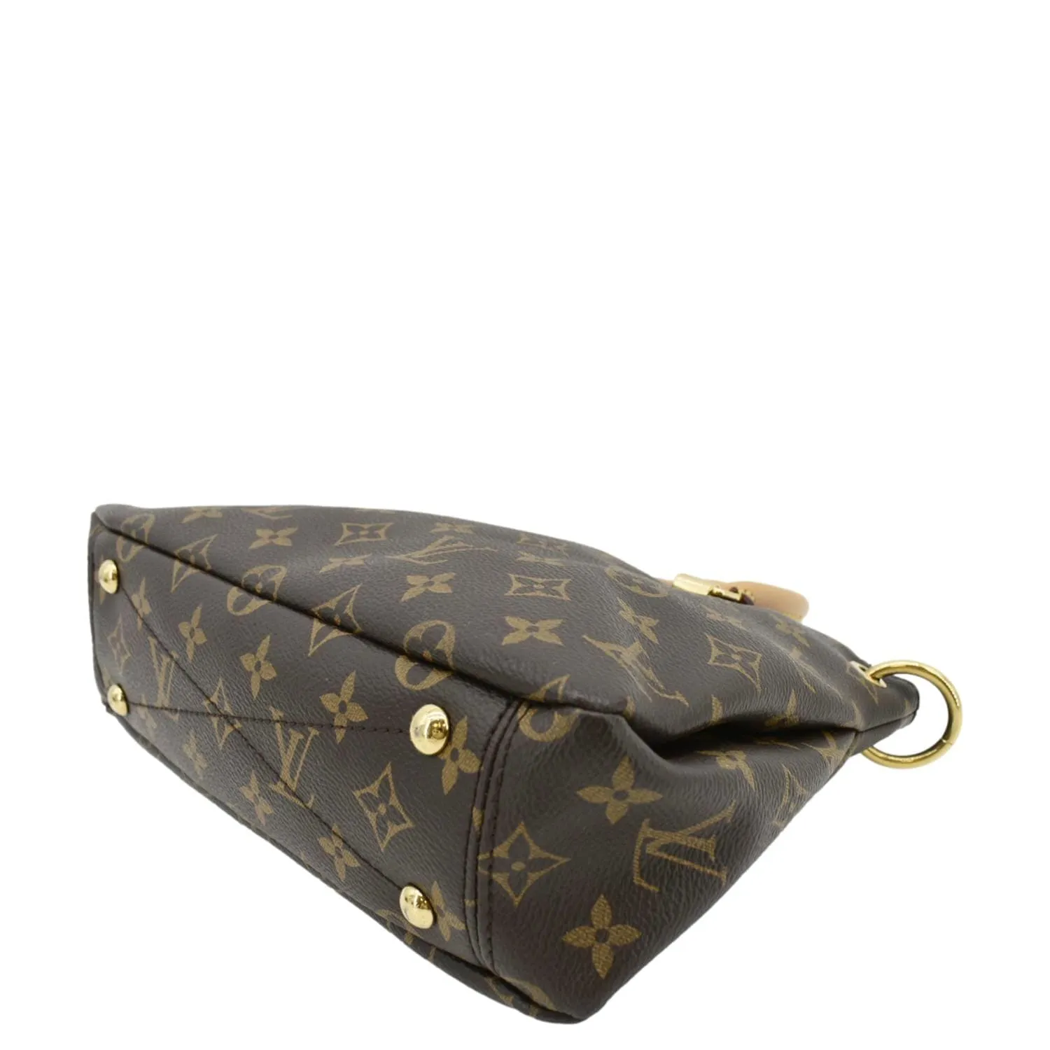 LOUIS VUITTON Pallas BB Monogram Canvas Shoulder Bag Brown