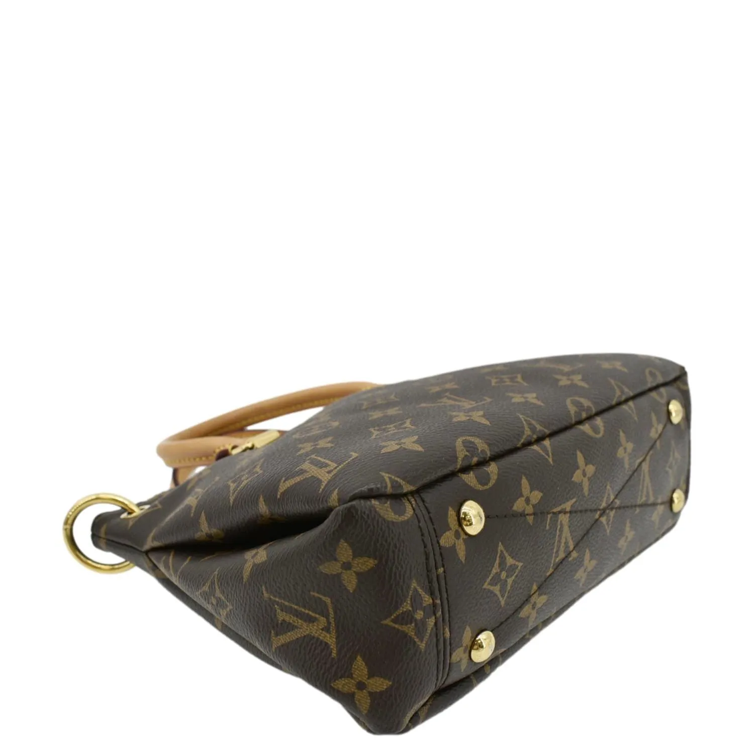 LOUIS VUITTON Pallas BB Monogram Canvas Shoulder Bag Brown