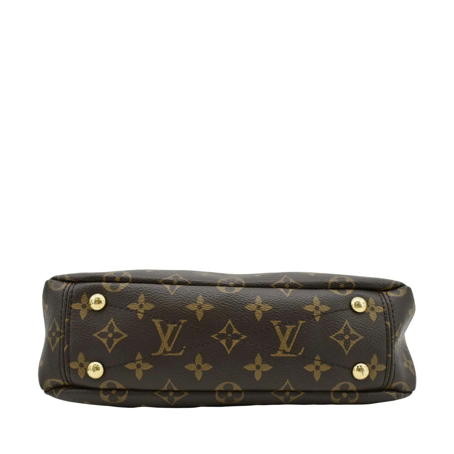 LOUIS VUITTON Pallas BB Monogram Canvas Shoulder Bag Brown