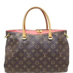 LOUIS VUITTON Pallas Monogram Canvas Shoulder Handbag