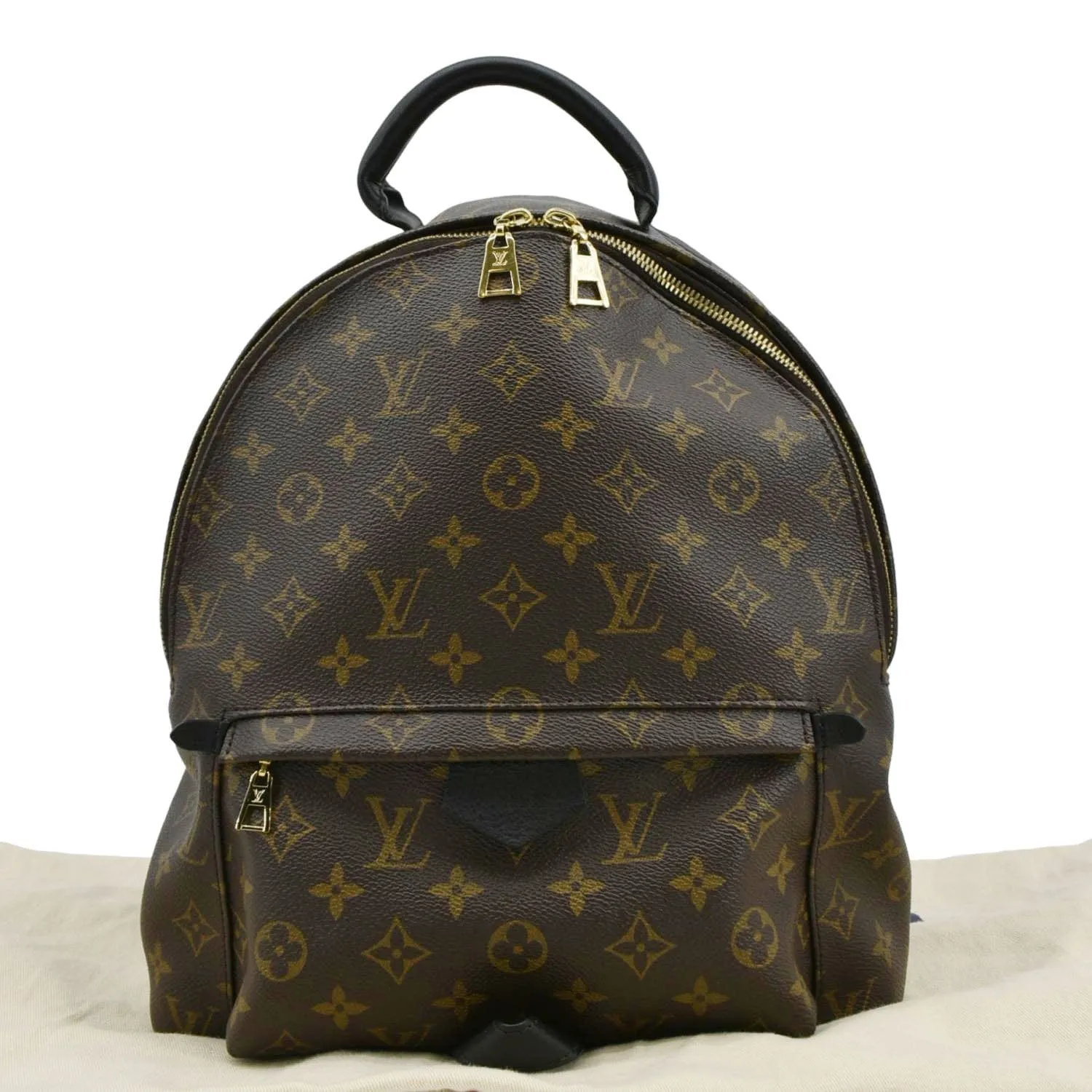 LOUIS VUITTON Palm Springs MM Monogram Canvas Backpack Brown