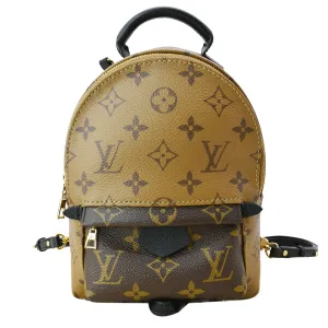 LOUIS VUITTON Palm Springs PM Monogram Reverse Canvas Backpack Brown