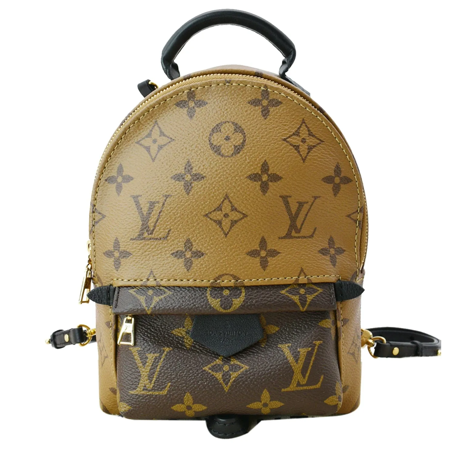 LOUIS VUITTON Palm Springs PM Monogram Reverse Canvas Backpack Brown