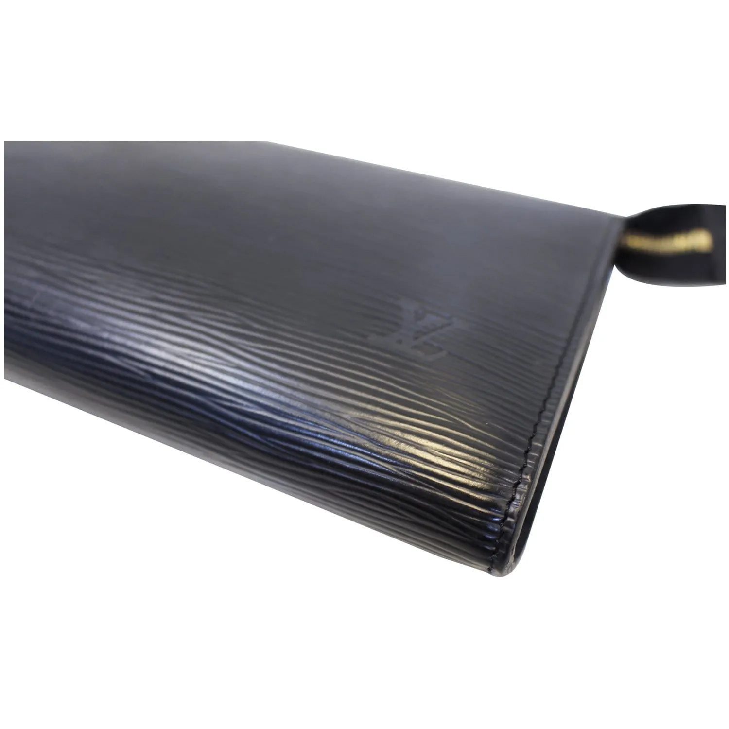 LOUIS VUITTON Pochette Accessoires Epi Leather Pouch Black