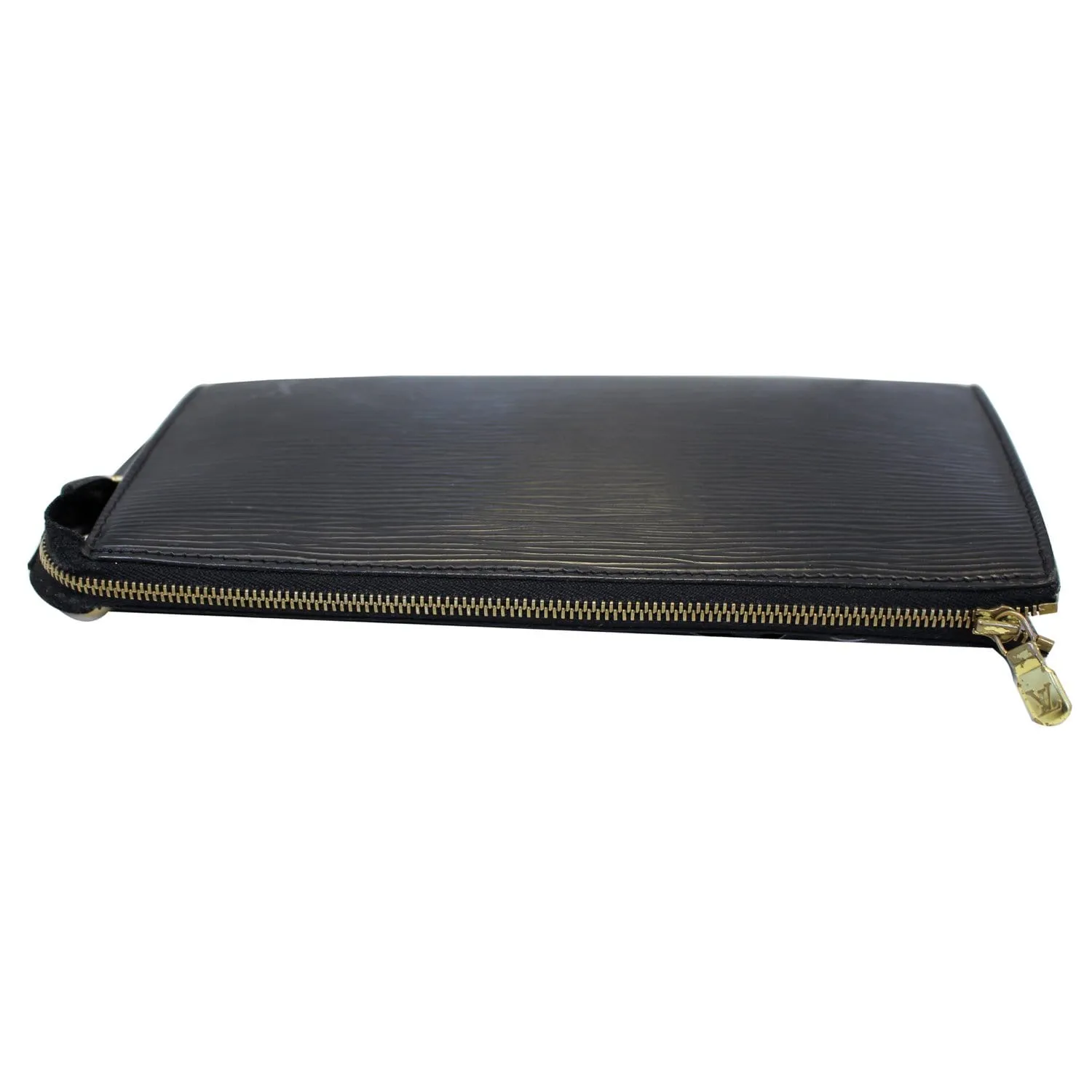 LOUIS VUITTON Pochette Accessoires Epi Leather Pouch Black