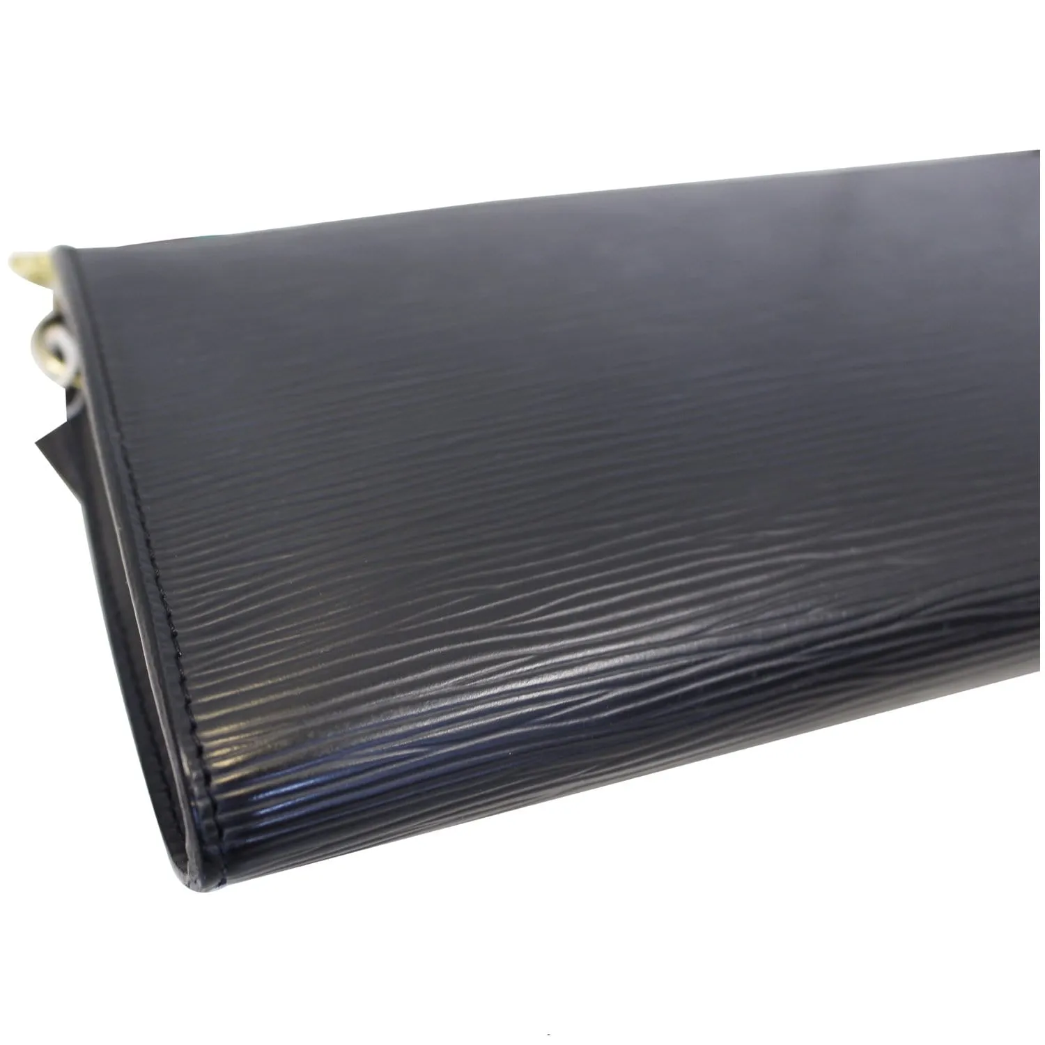 LOUIS VUITTON Pochette Accessoires Epi Leather Pouch Black