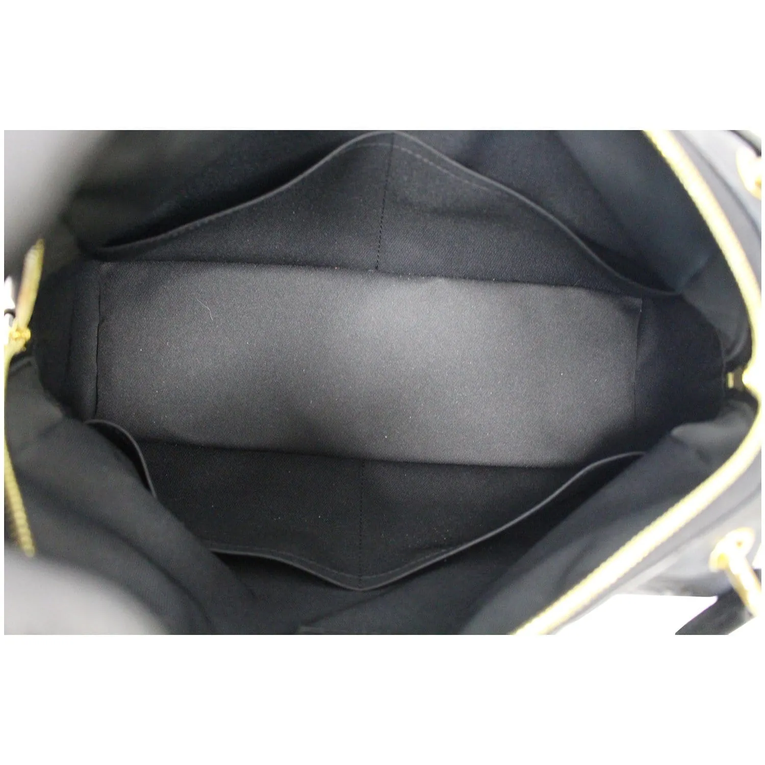 LOUIS VUITTON Ponthieu PM Empreinte Leather Shoulder Bag Black