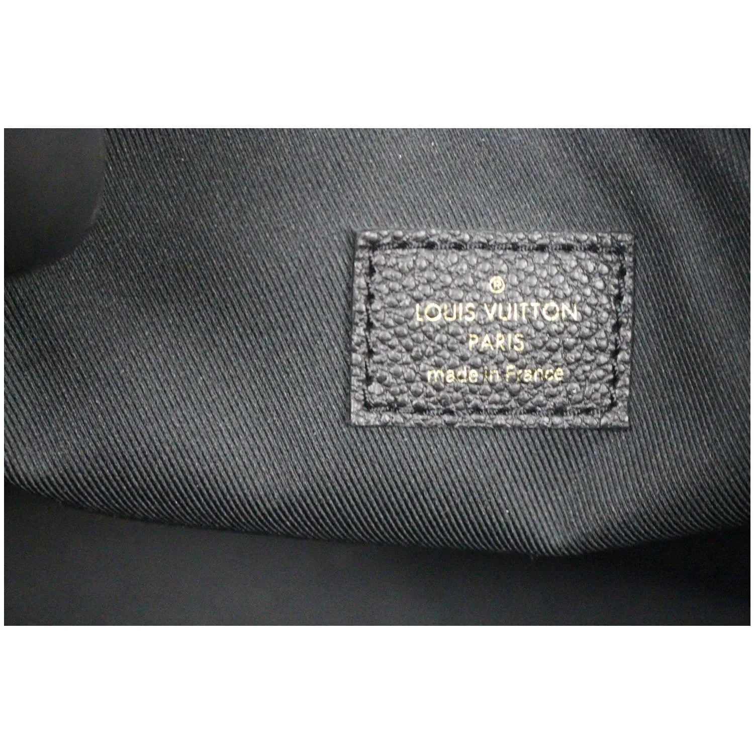 LOUIS VUITTON Ponthieu PM Empreinte Leather Shoulder Bag Black