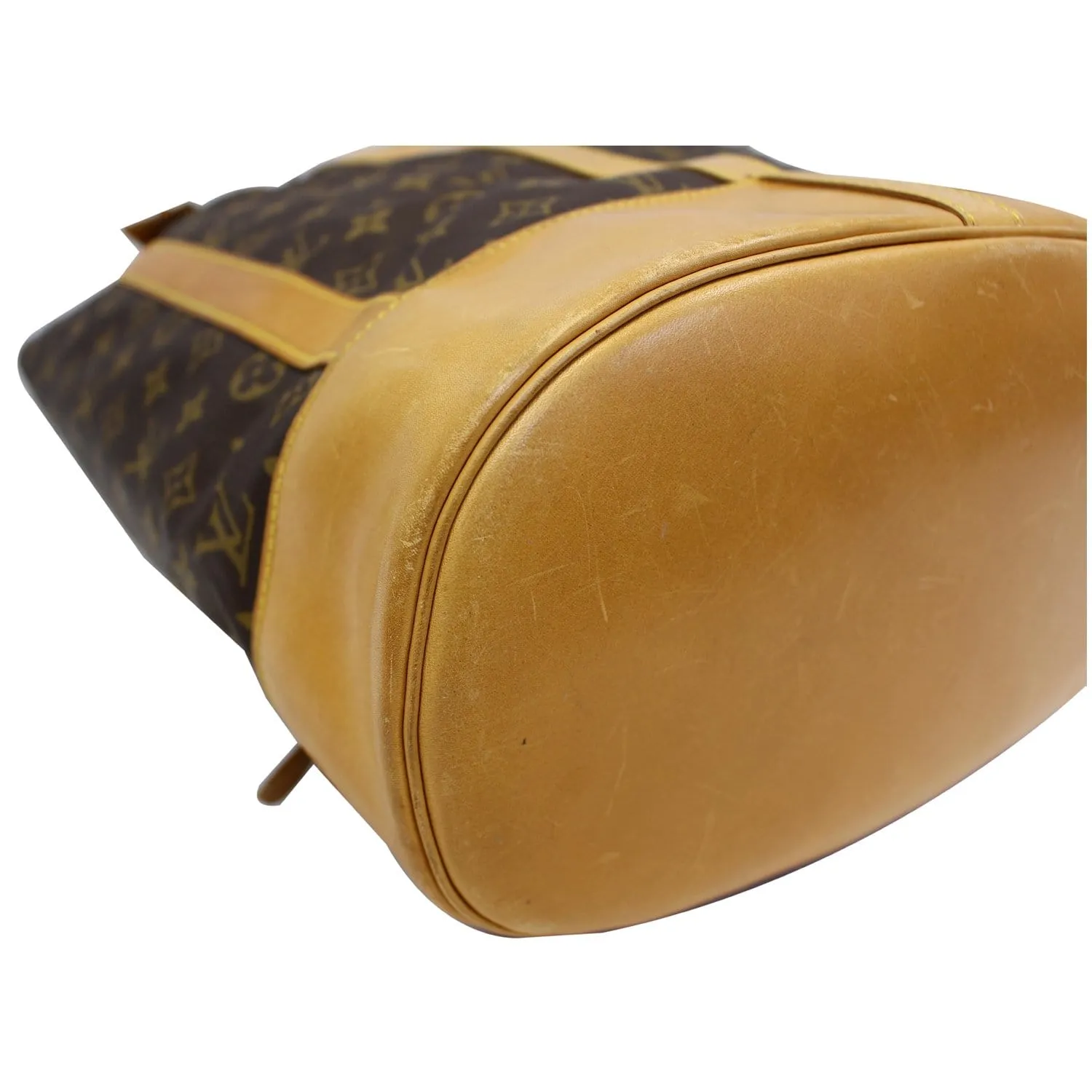 LOUIS VUITTON Randonnee GM Monogram Canvas Backpack Bag Brown