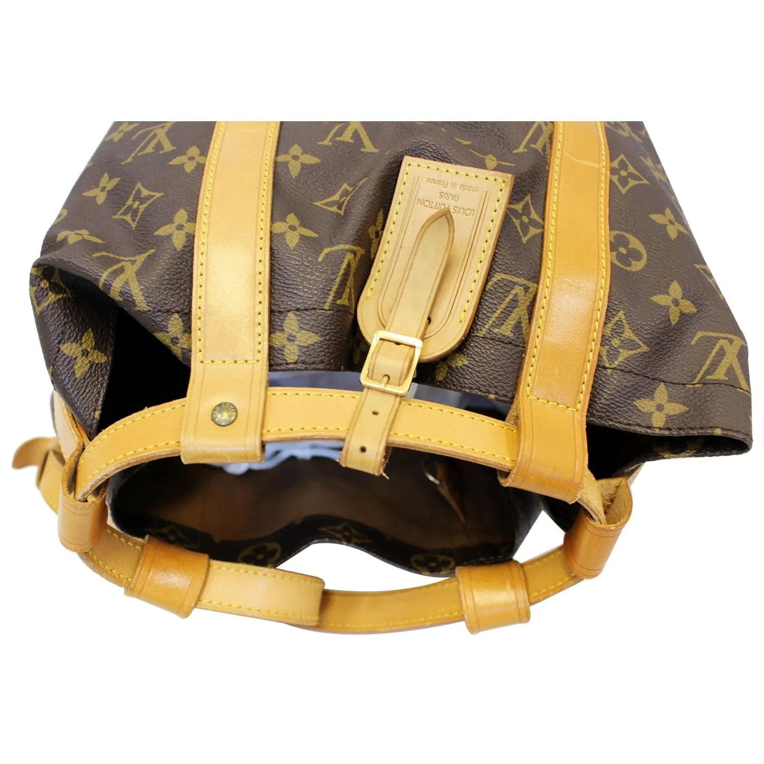 LOUIS VUITTON Randonnee GM Monogram Canvas Backpack Bag Brown