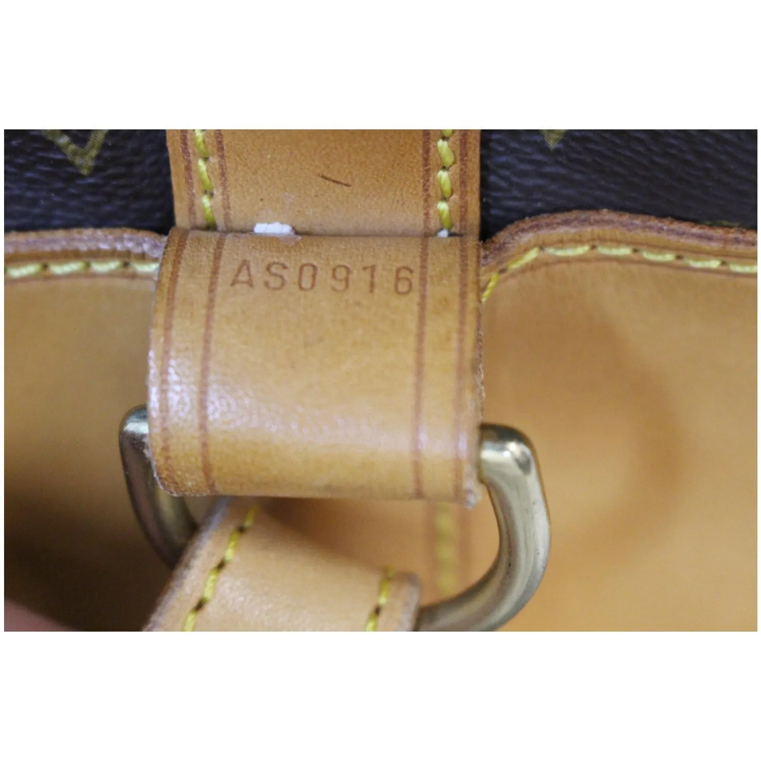 LOUIS VUITTON Randonnee GM Monogram Canvas Backpack Bag Brown