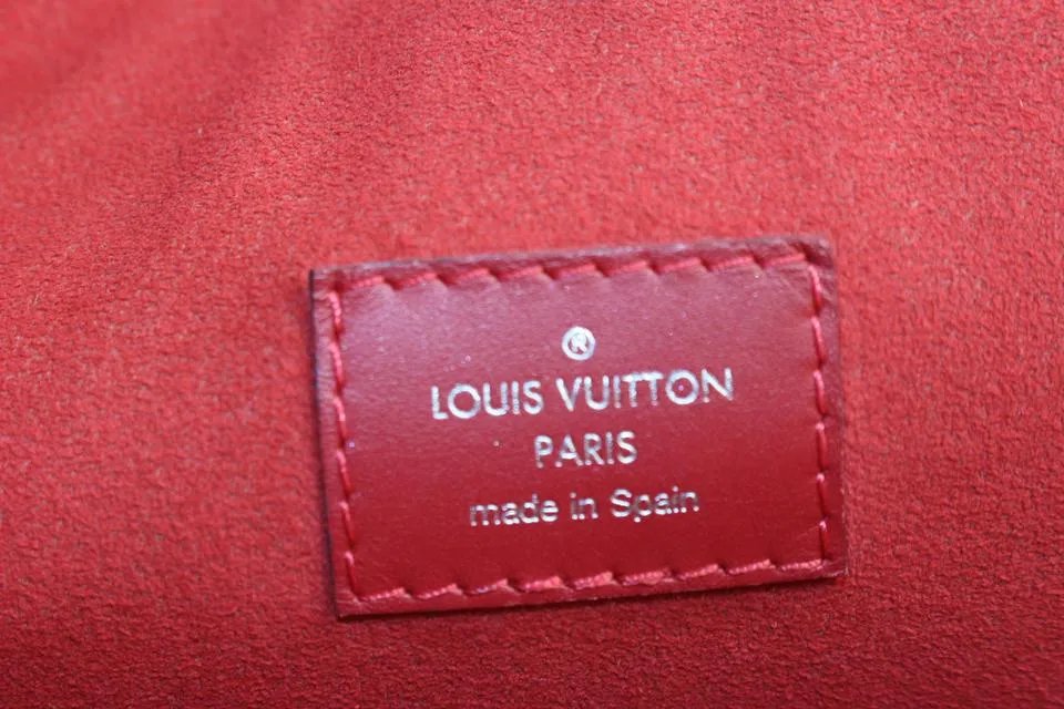 Louis Vuitton Red Epi Leather Neverfull MM Tote Bag 121lv49