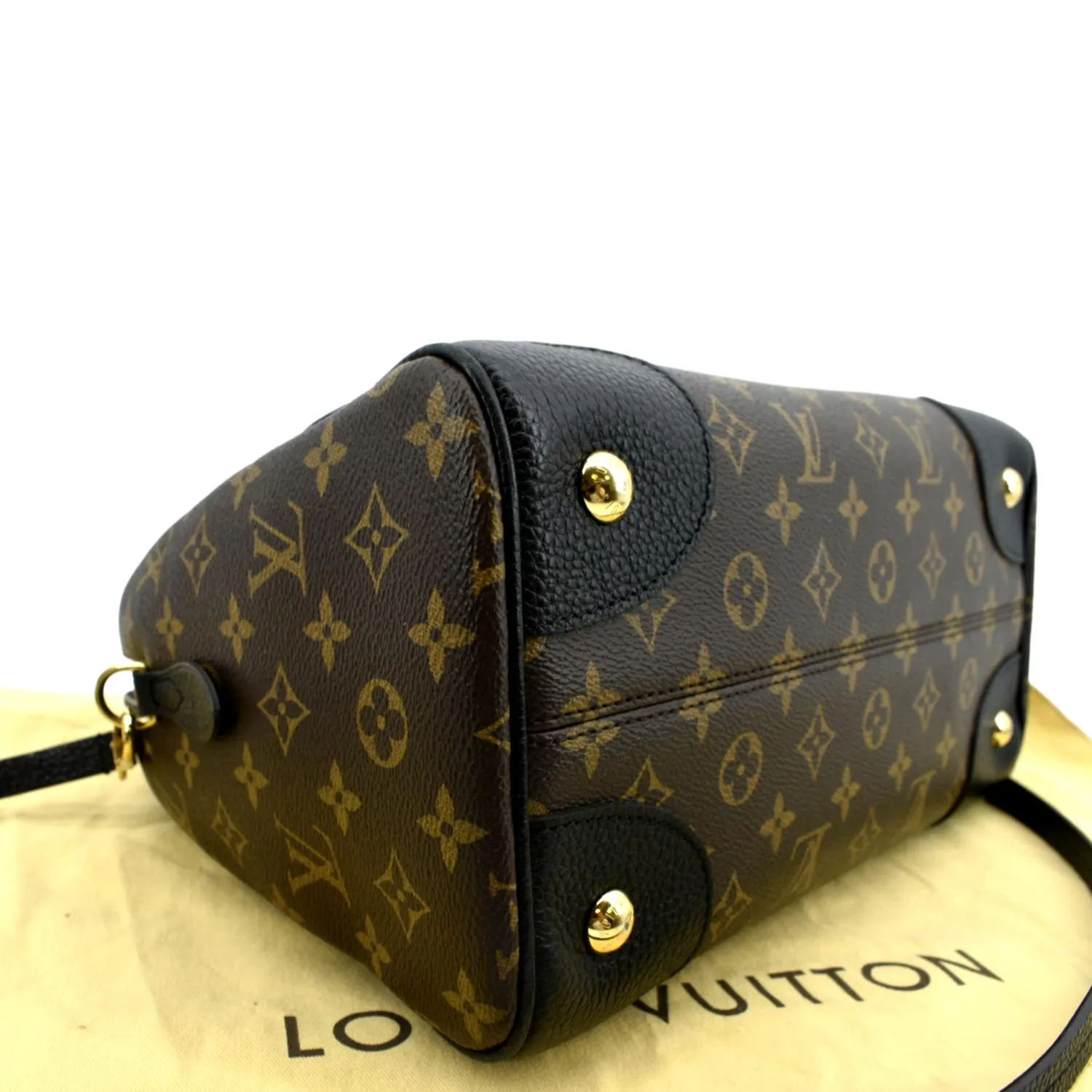 LOUIS VUITTON Retiro Monogram Canvas Shoulder Bag Brown
