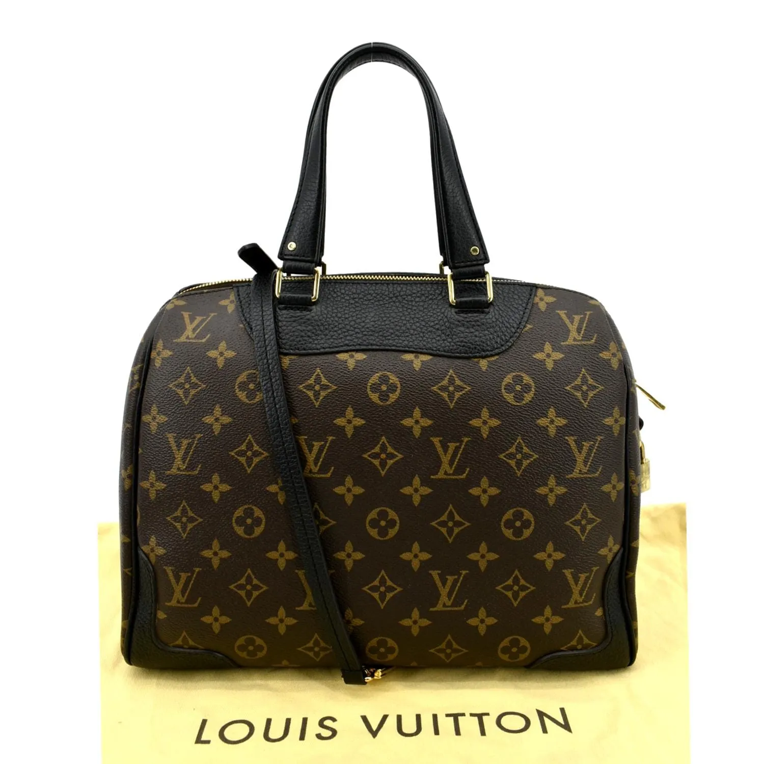 LOUIS VUITTON Retiro Monogram Canvas Shoulder Bag Brown