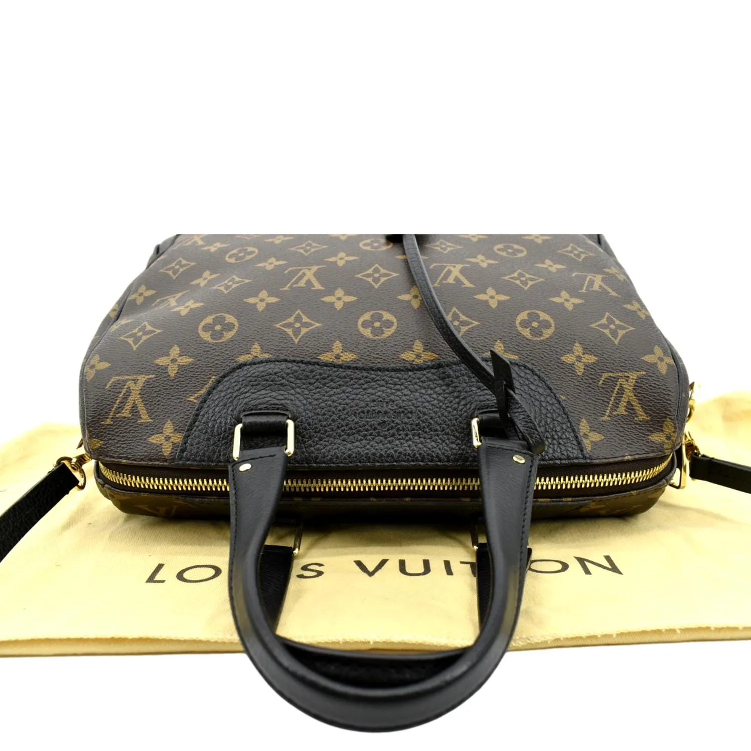 LOUIS VUITTON Retiro Monogram Canvas Shoulder Bag Brown