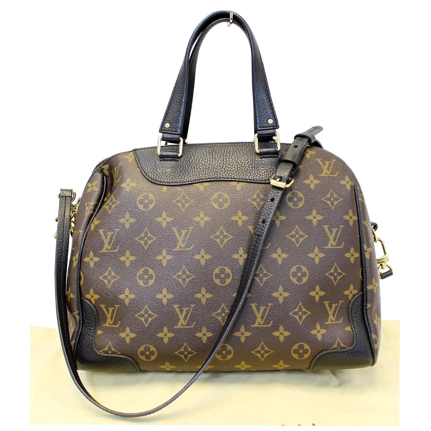 LOUIS VUITTON Retiro NM Monogram Canvas Shoulder Bag Noir