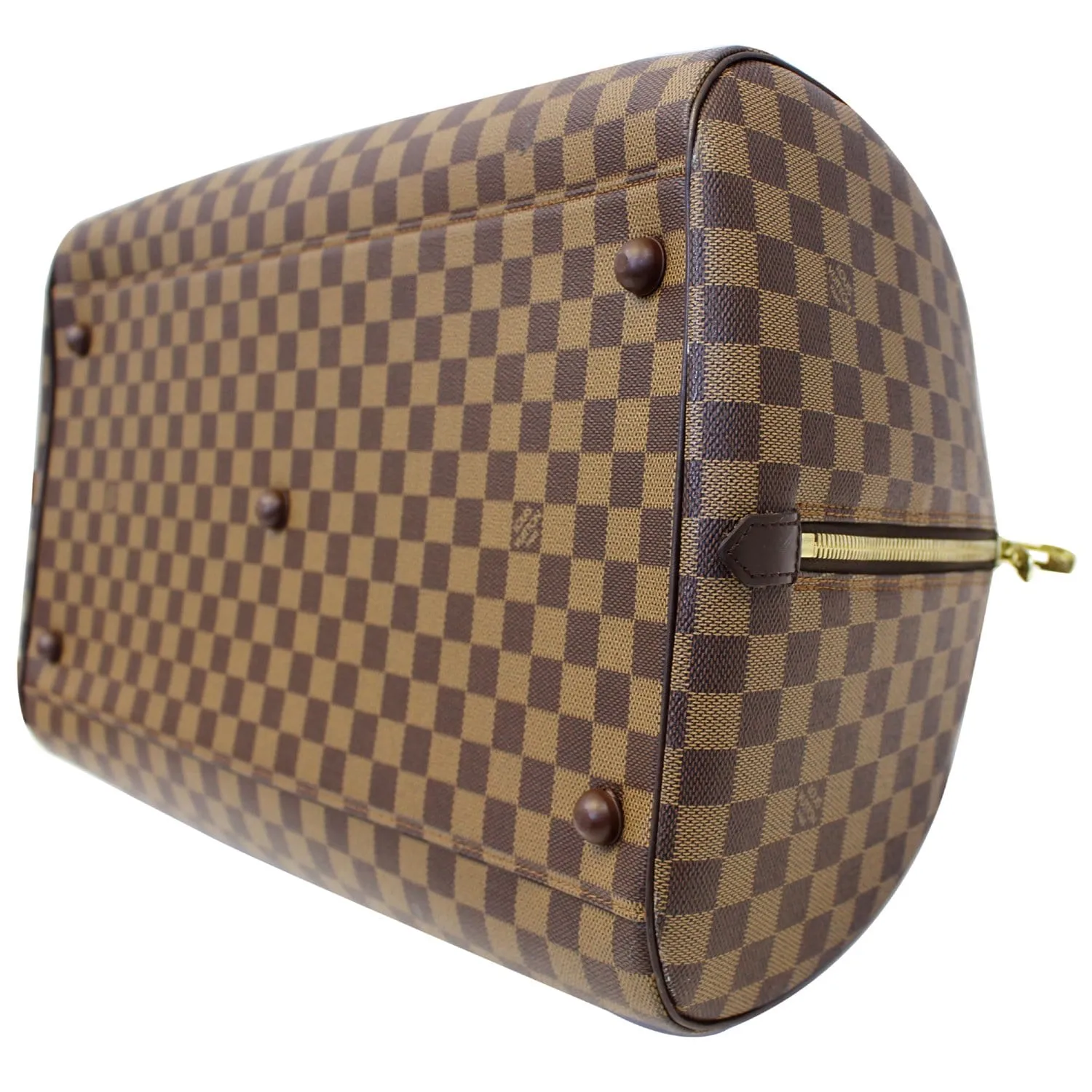 LOUIS VUITTON Ribera GM Damier Ebene Satchel Bag Brown