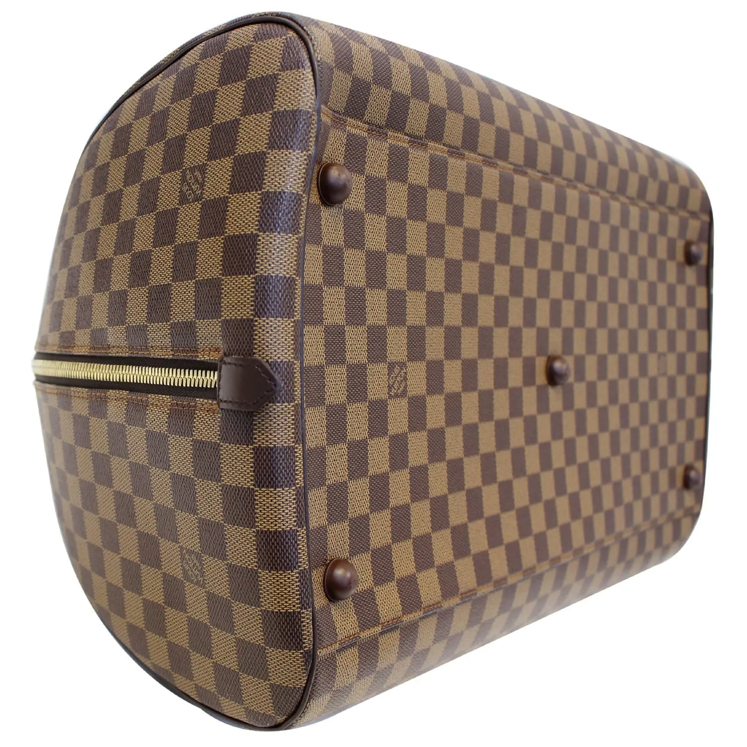 LOUIS VUITTON Ribera GM Damier Ebene Satchel Bag Brown