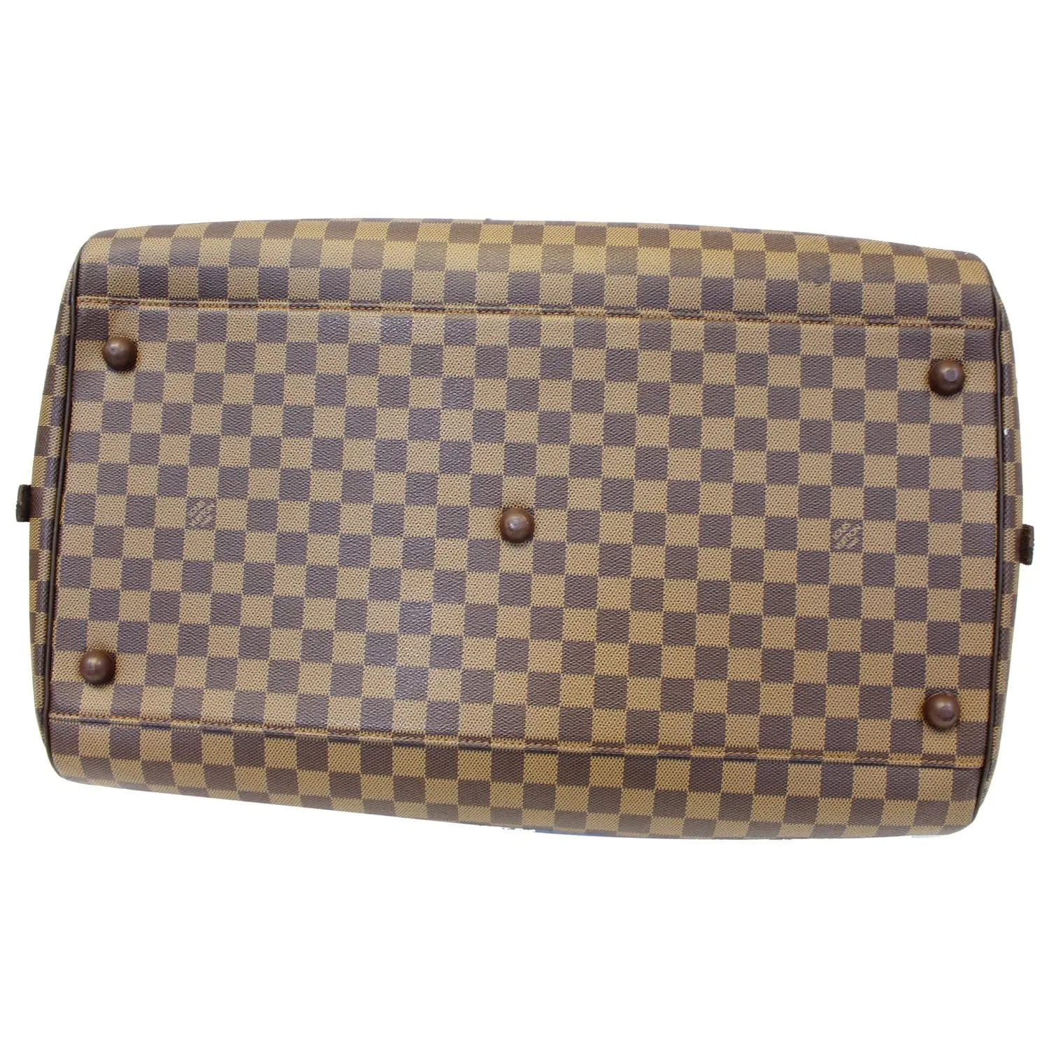 LOUIS VUITTON Ribera GM Damier Ebene Satchel Bag Brown