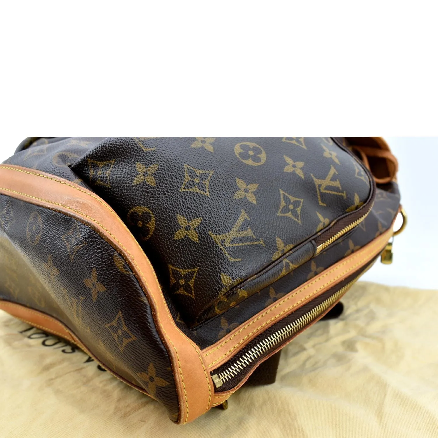 LOUIS VUITTON Sac A Dos Bosphore Monogram Canvas Backpack Bag Brown