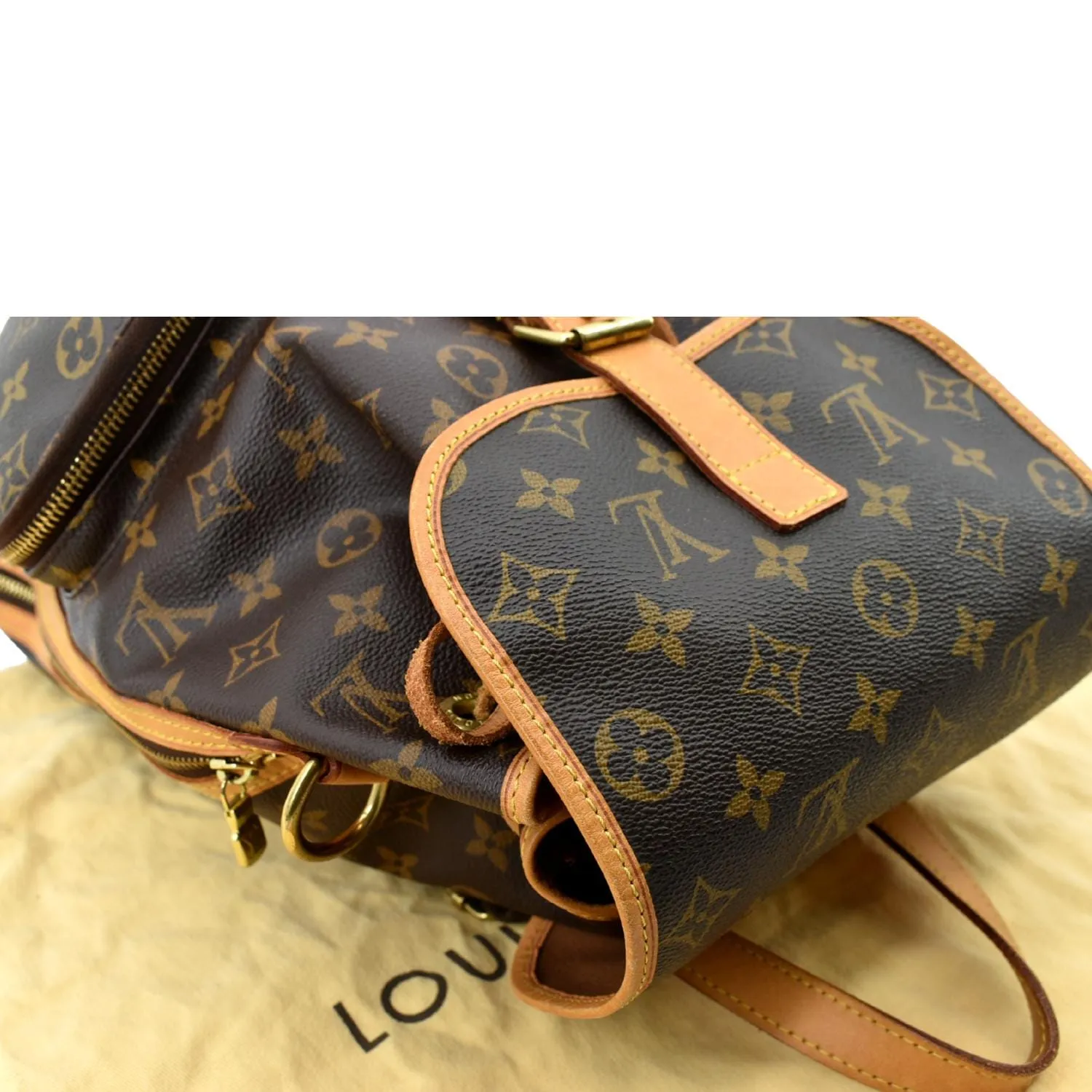 LOUIS VUITTON Sac A Dos Bosphore Monogram Canvas Backpack Bag Brown