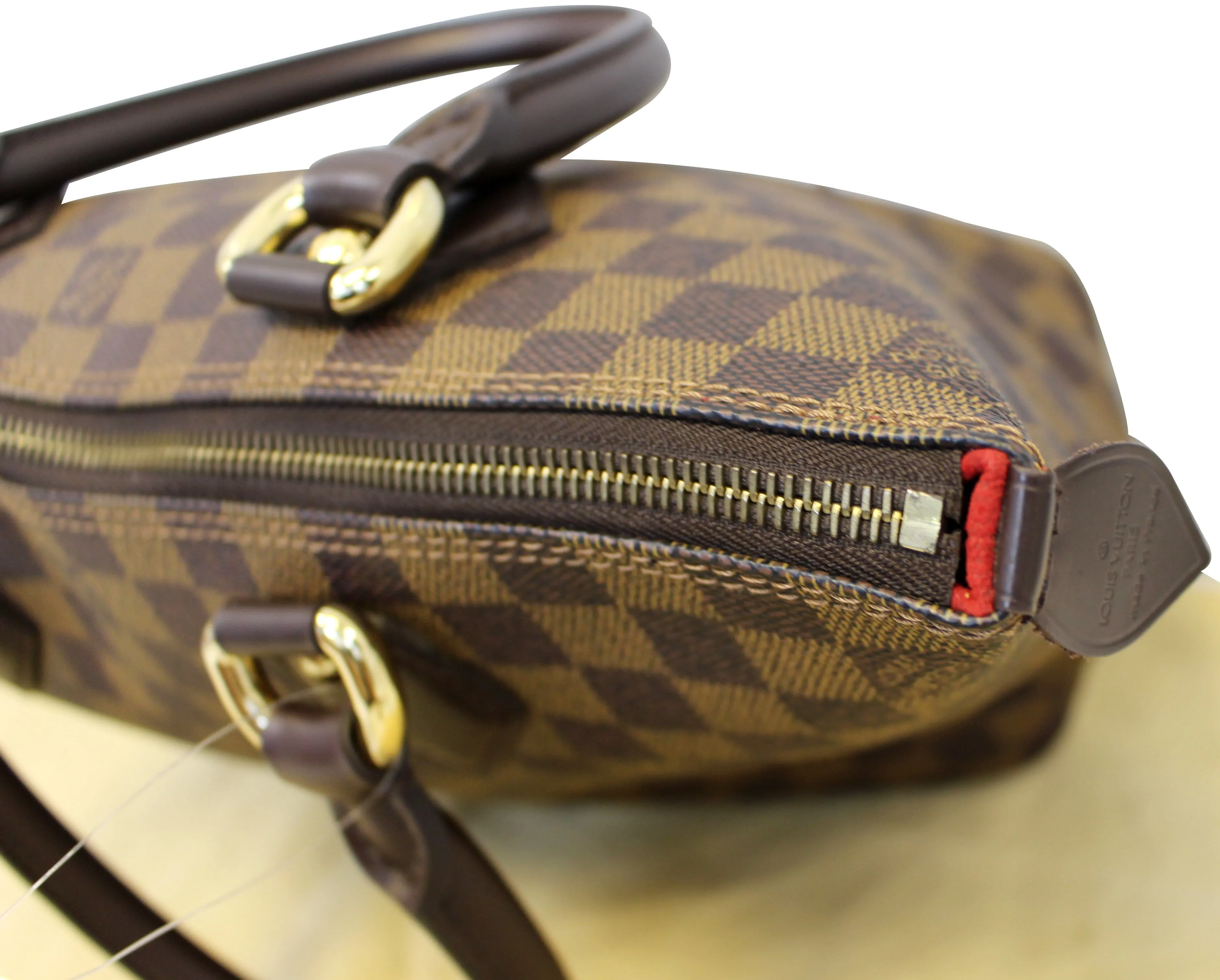 LOUIS VUITTON Saleya PM  Damier Ebene Brown Tote Shoulder Bag