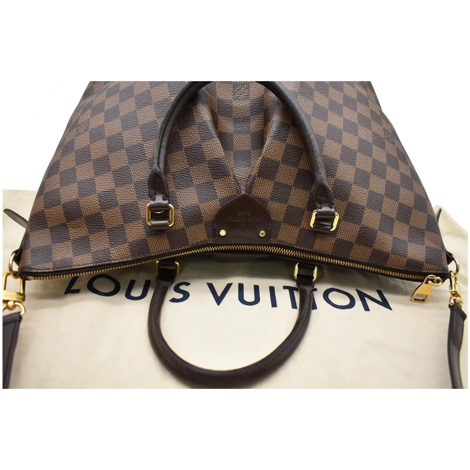 LOUIS VUITTON Siena MM Damier Ebene Shoulder Bag Brown - 10% OFF