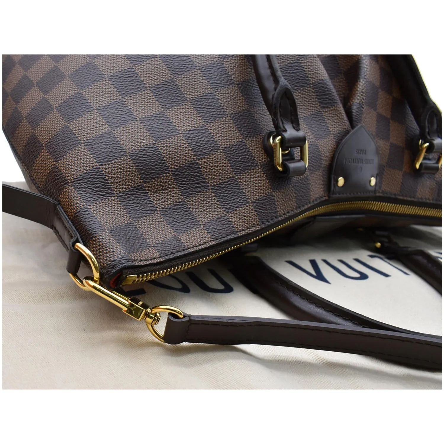 LOUIS VUITTON Siena MM Damier Ebene Shoulder Bag Brown - 10% OFF