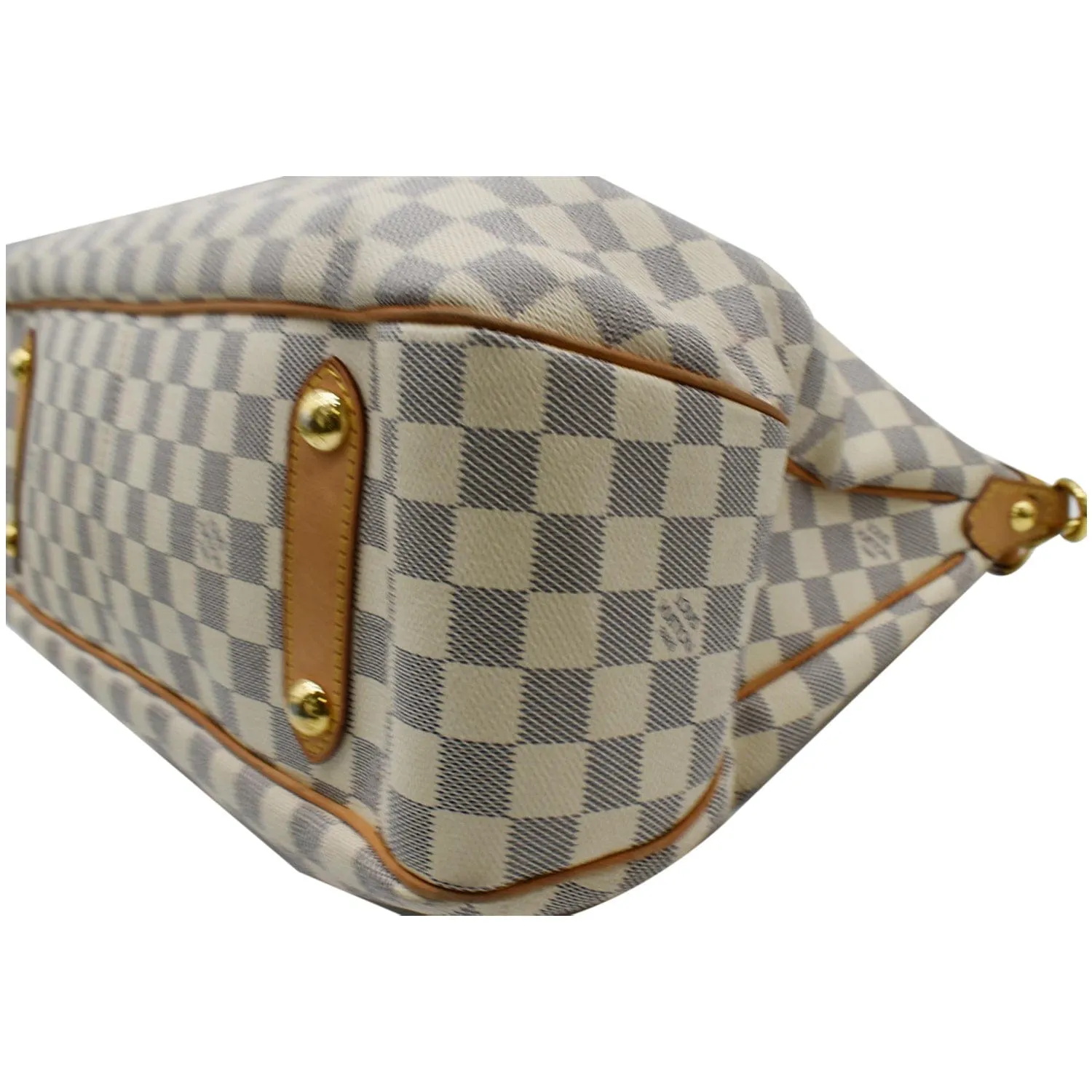 LOUIS VUITTON Siracusa GM Damier Azur Shoulder Bag White- 10% OFF
