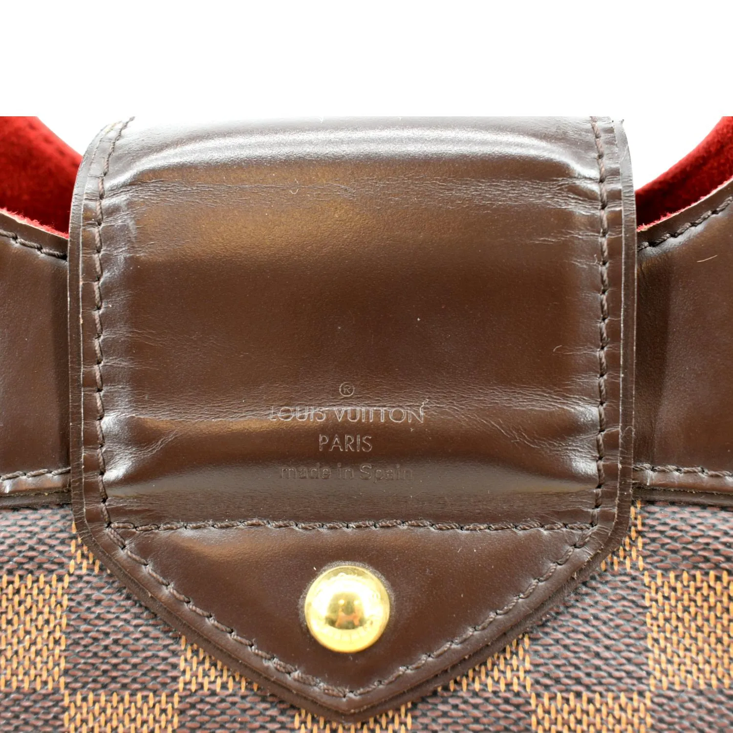 LOUIS VUITTON Sistina GM Damier Ebene Shoulder Bag Brown