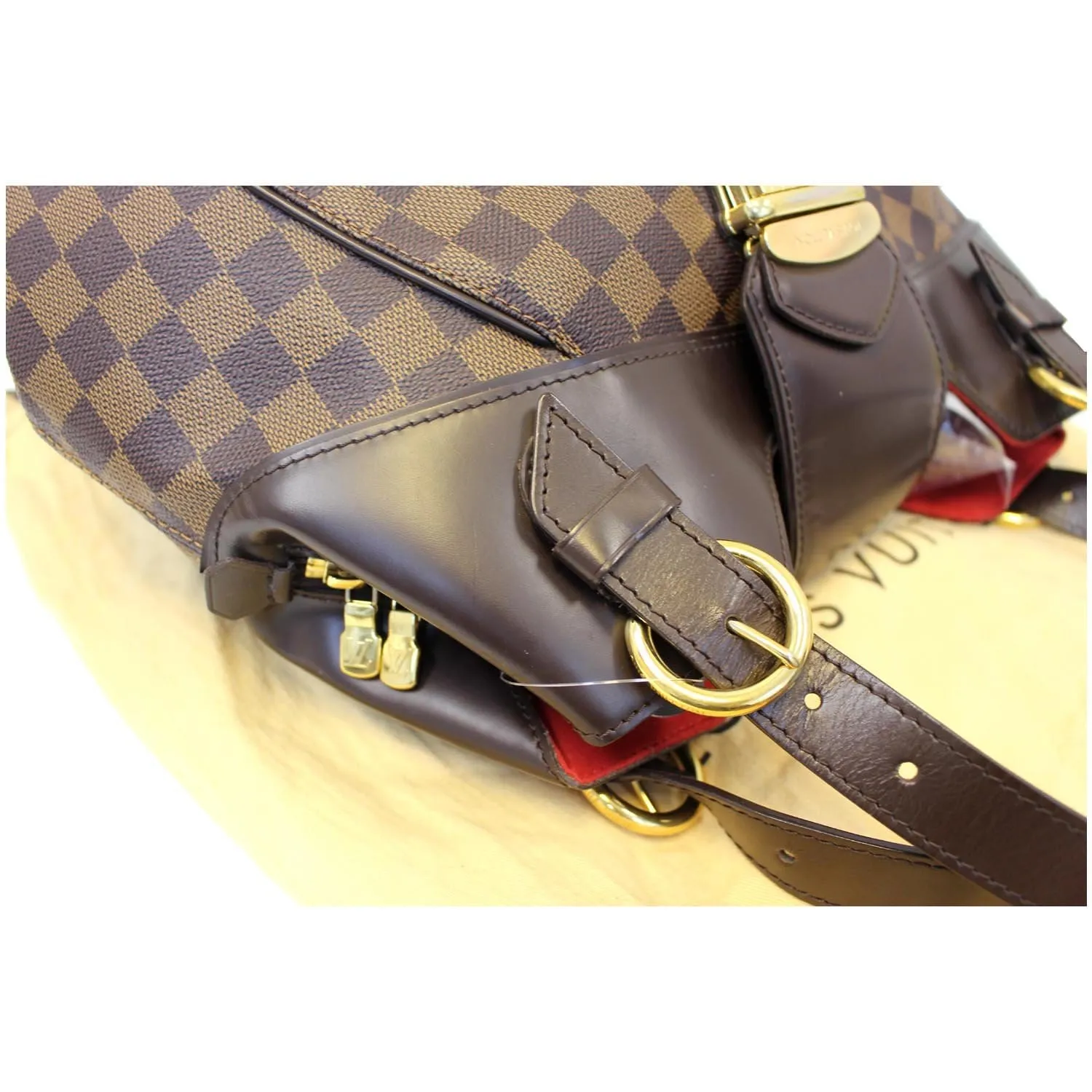 LOUIS VUITTON Sistina GM Damier Ebene Shoulder Handbag