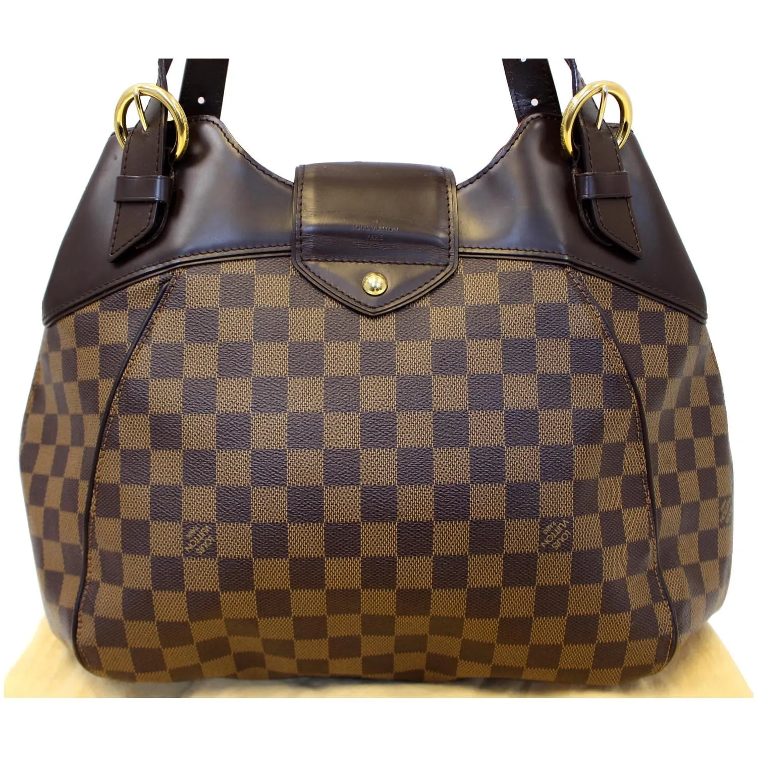 LOUIS VUITTON Sistina GM Damier Ebene Shoulder Handbag
