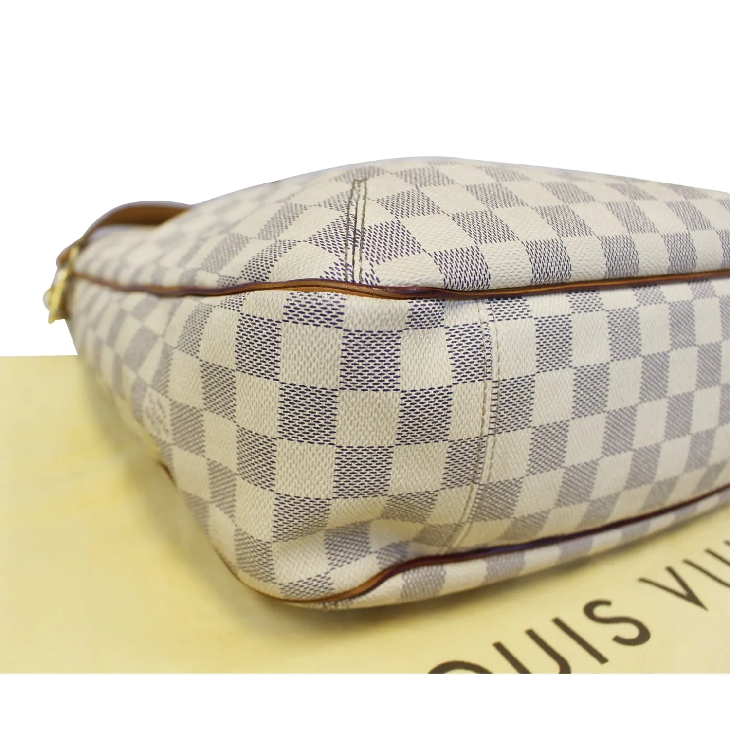 LOUIS VUITTON Soffi Damier Azur White Satchel Shoulder Bag