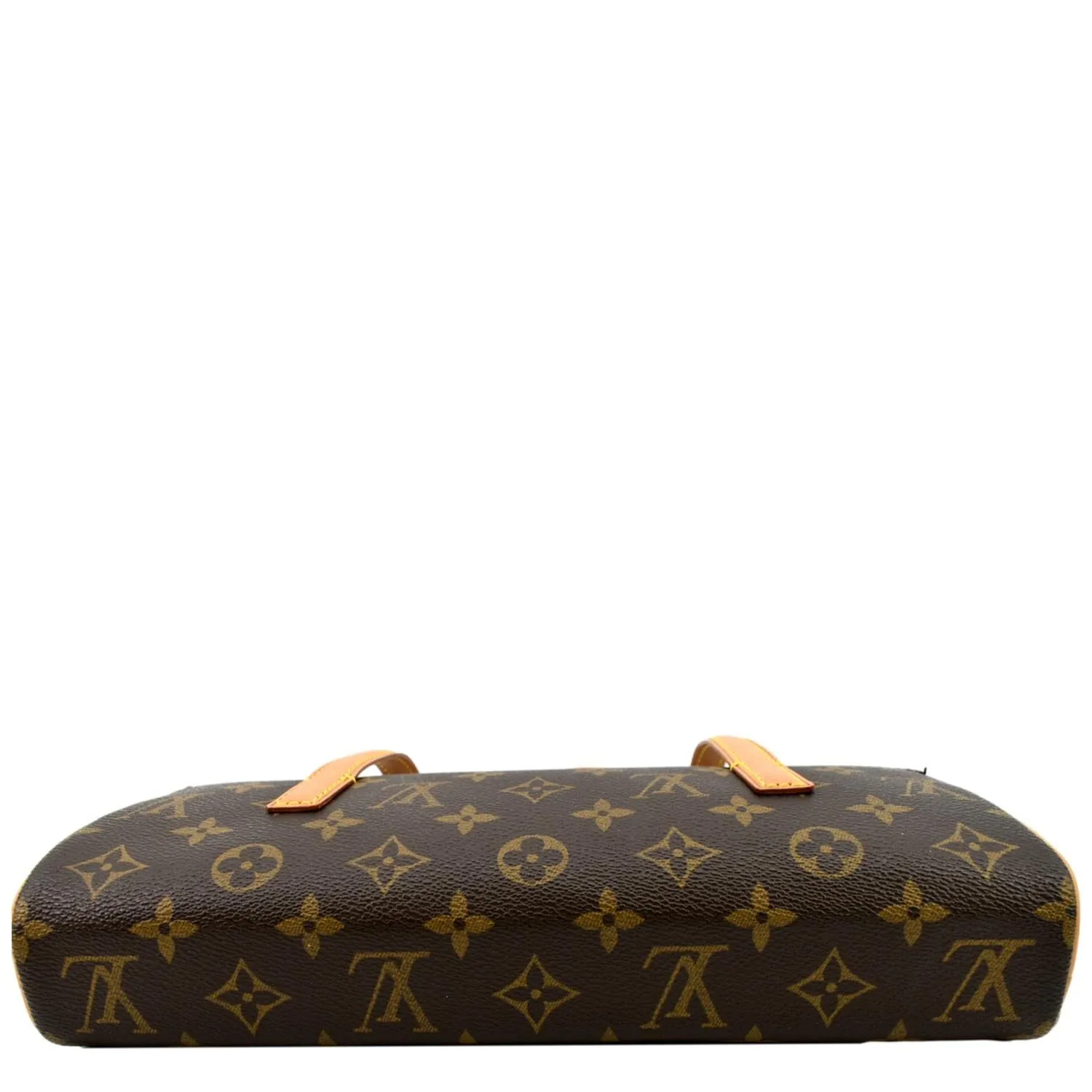 LOUIS VUITTON Sonatine Monogram Canvas Satchel Bag Brown