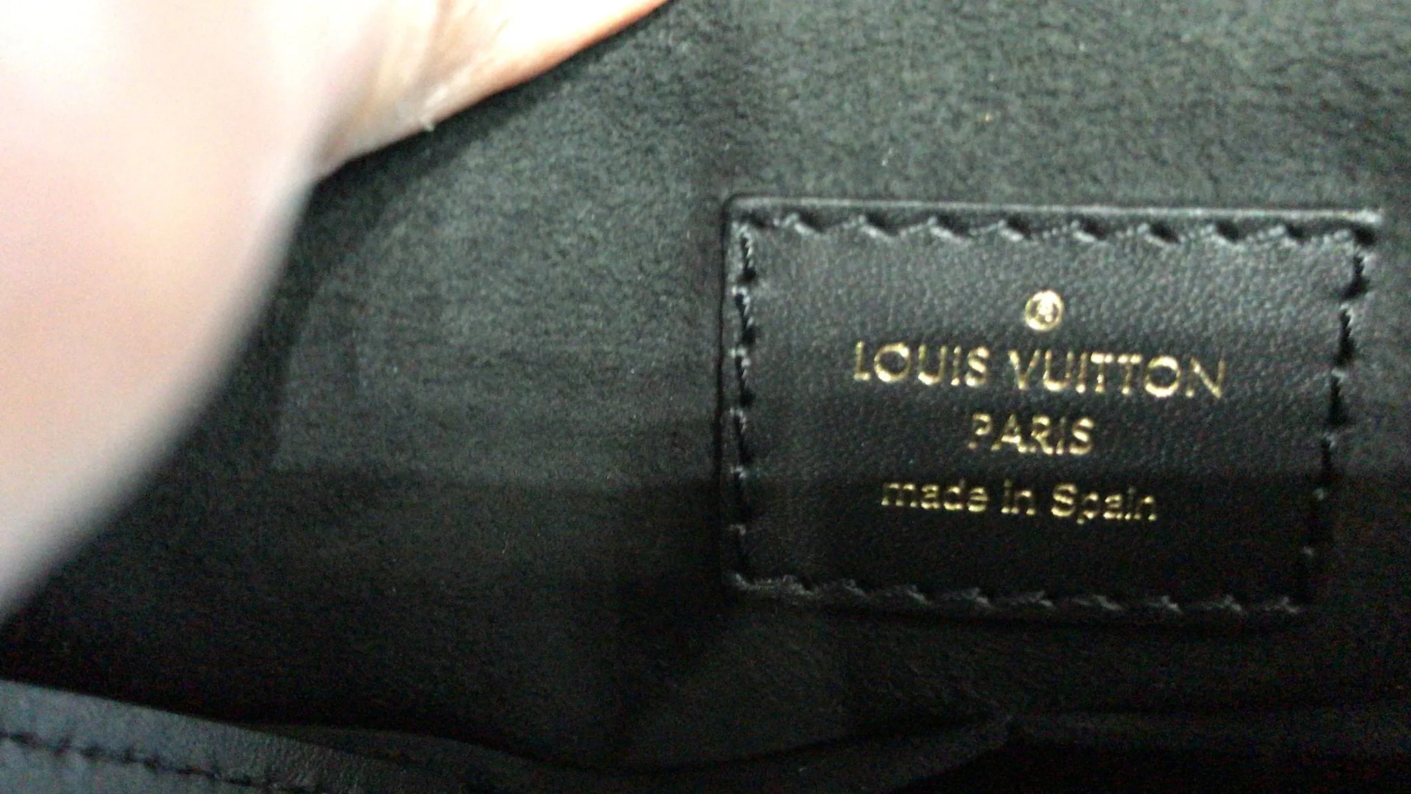 LOUIS VUITTON Soufflot MM Monogram Canvas Shoulder Bag Black