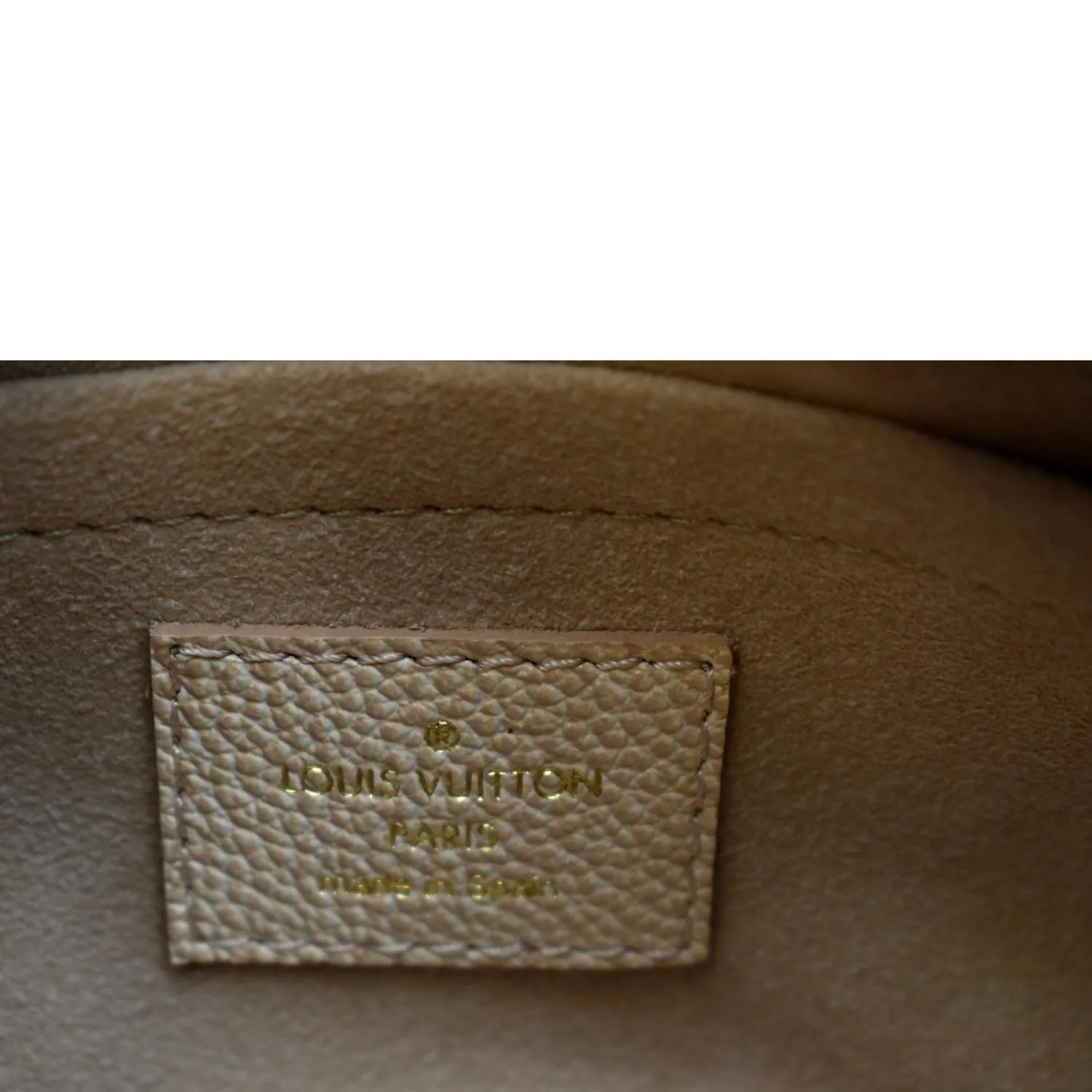 LOUIS VUITTON Speedy 20 Stardust Monogram Embossed Shoulder Bag Beige