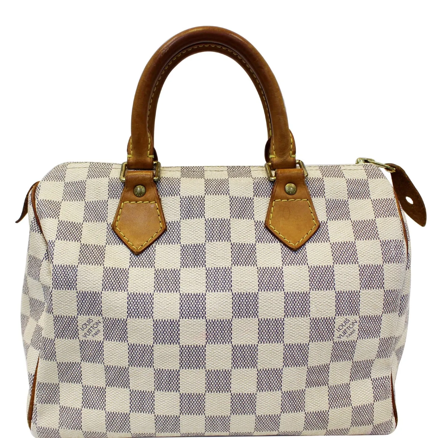 LOUIS VUITTON Speedy 25 Damier Azur Satchel Bag