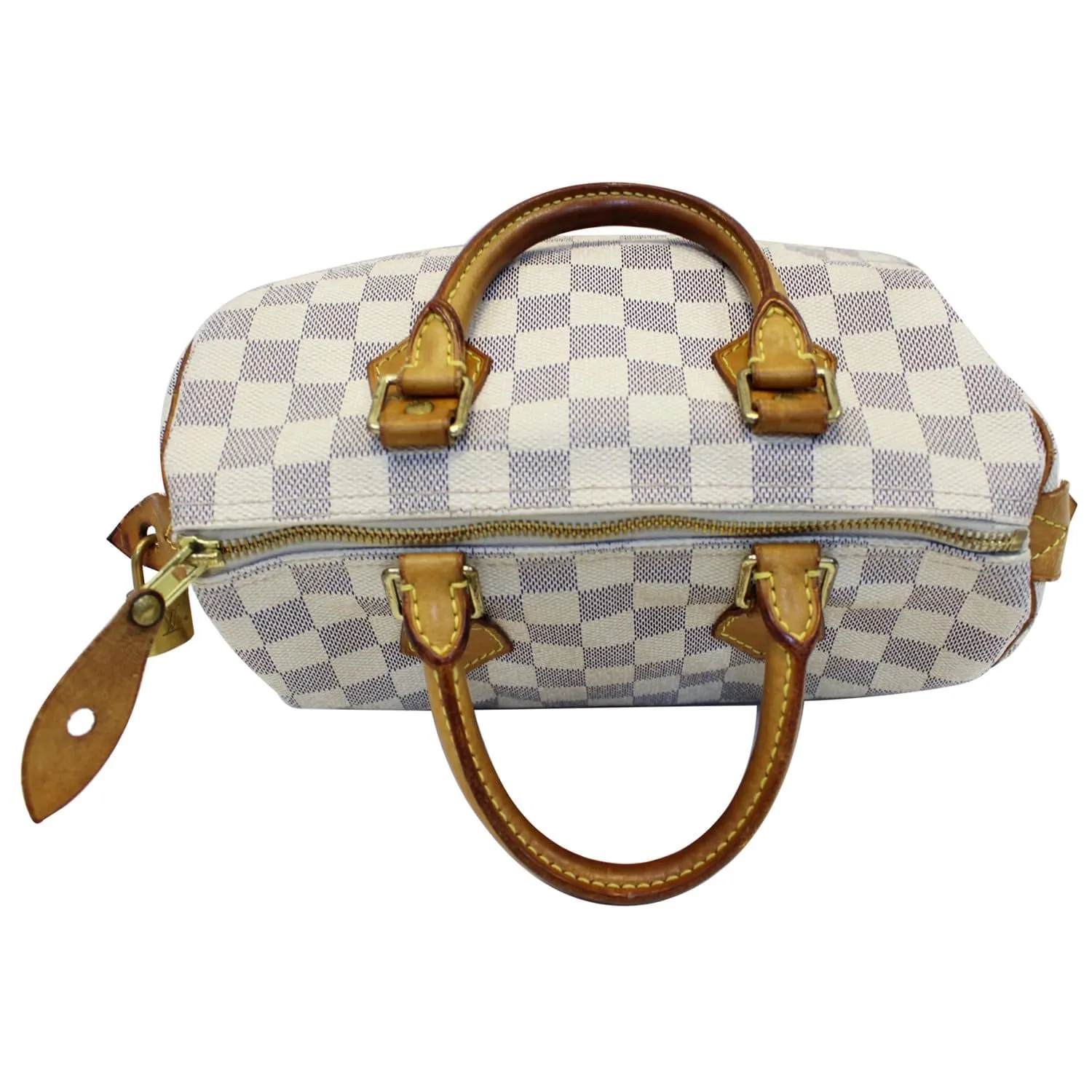 LOUIS VUITTON Speedy 25 Damier Azur Satchel Bag