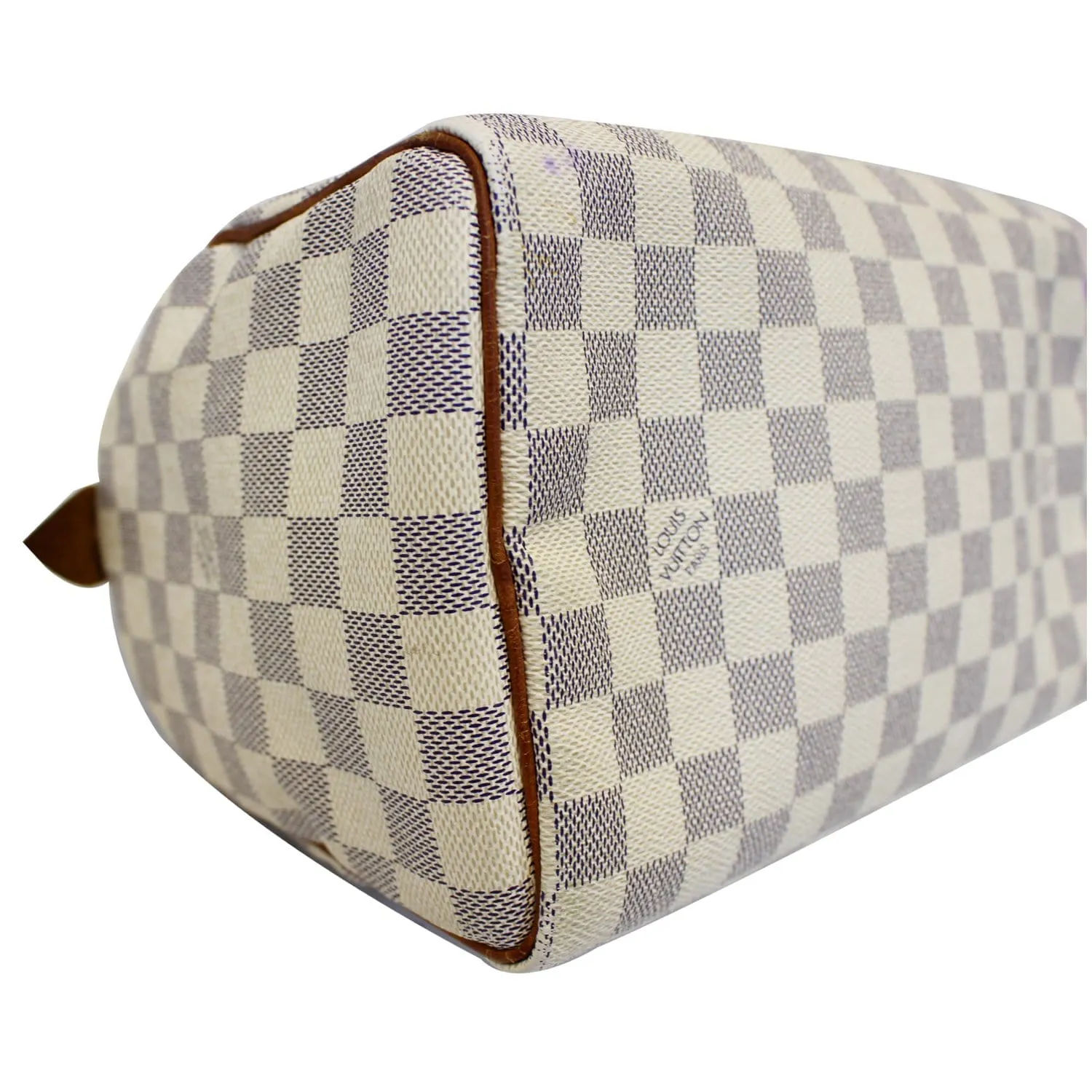 LOUIS VUITTON Speedy 25 Damier Azur Satchel Bag