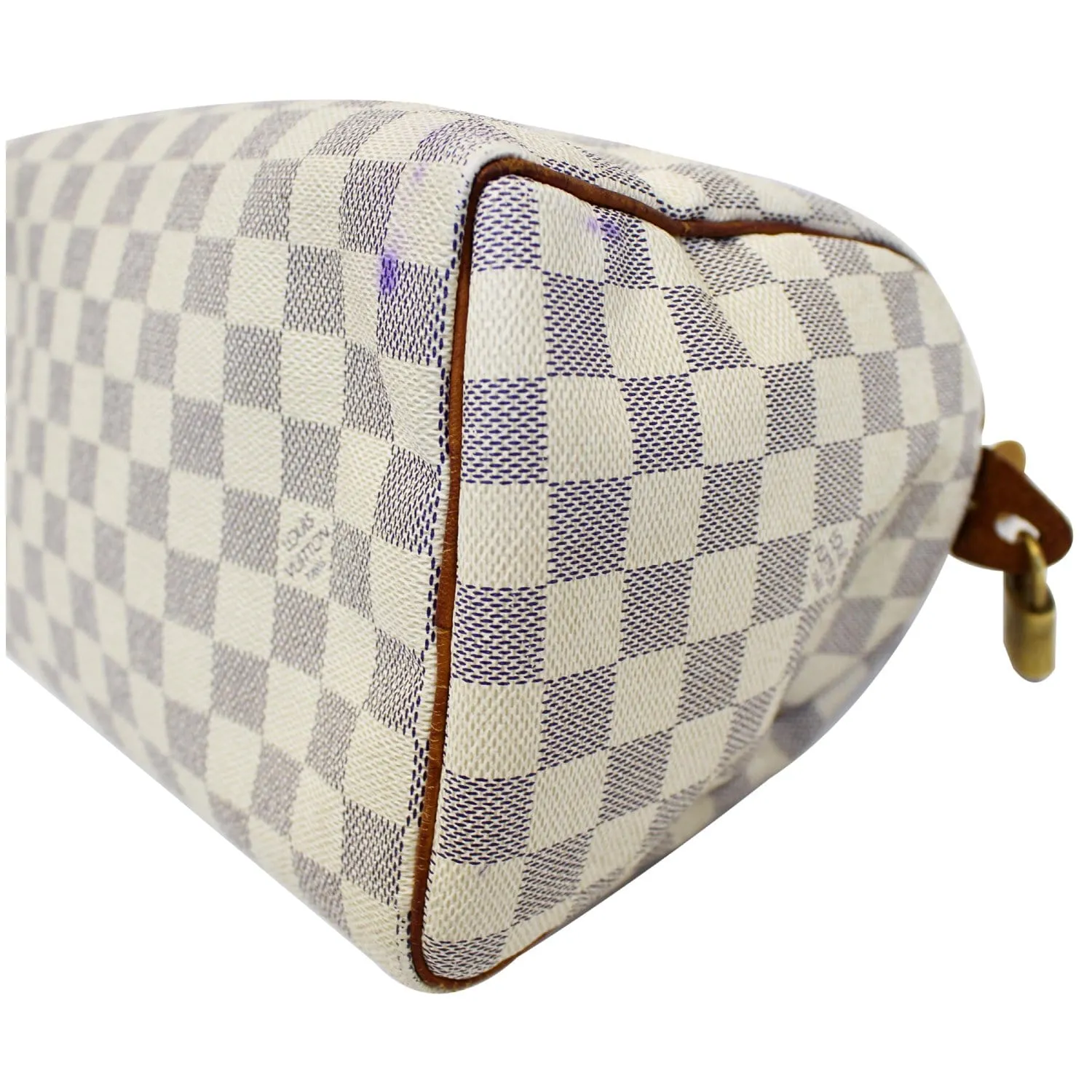 LOUIS VUITTON Speedy 25 Damier Azur Satchel Bag