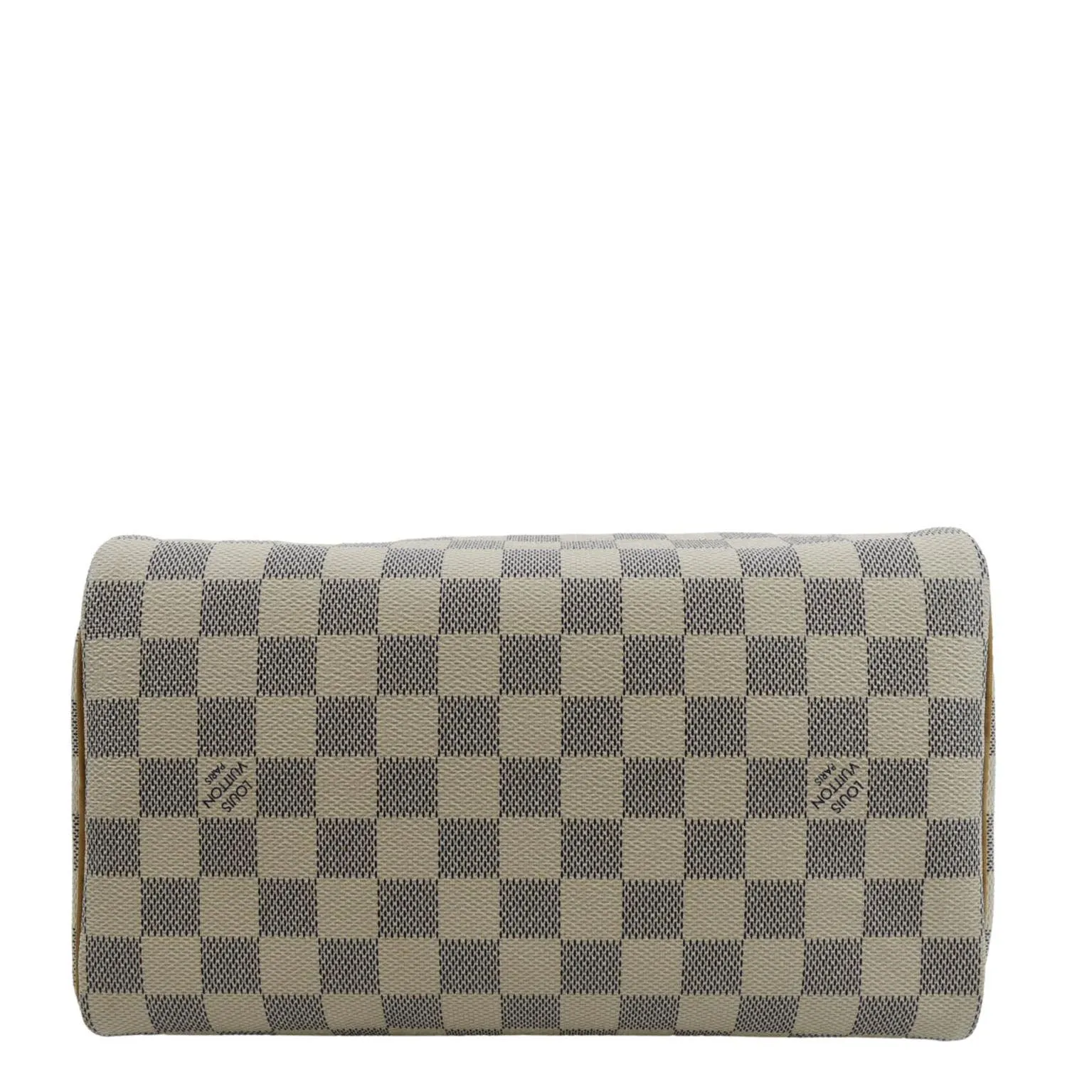 LOUIS VUITTON Speedy 25 Damier Azur Shoulder Bag White