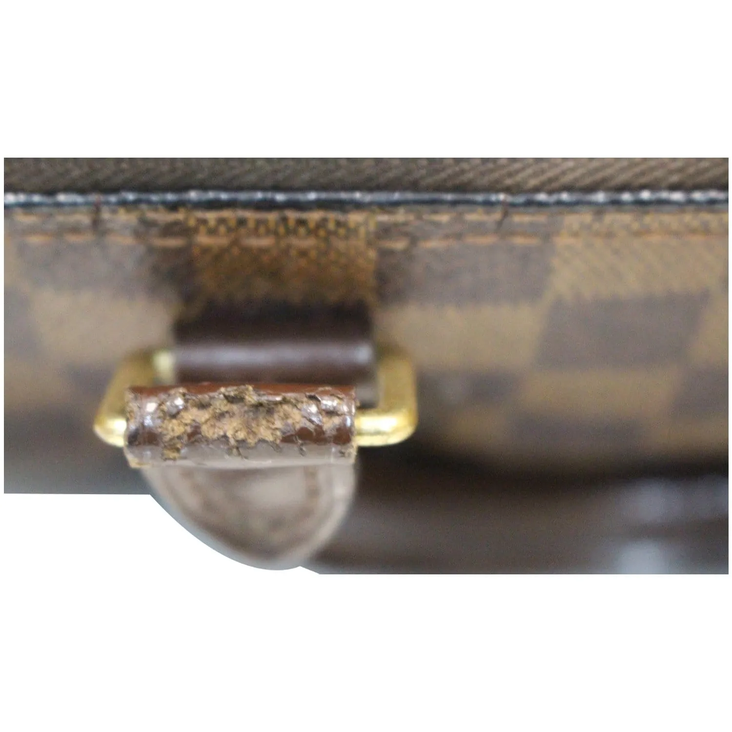 LOUIS VUITTON Speedy 25 Damier Ebene Satchel Bag Brown
