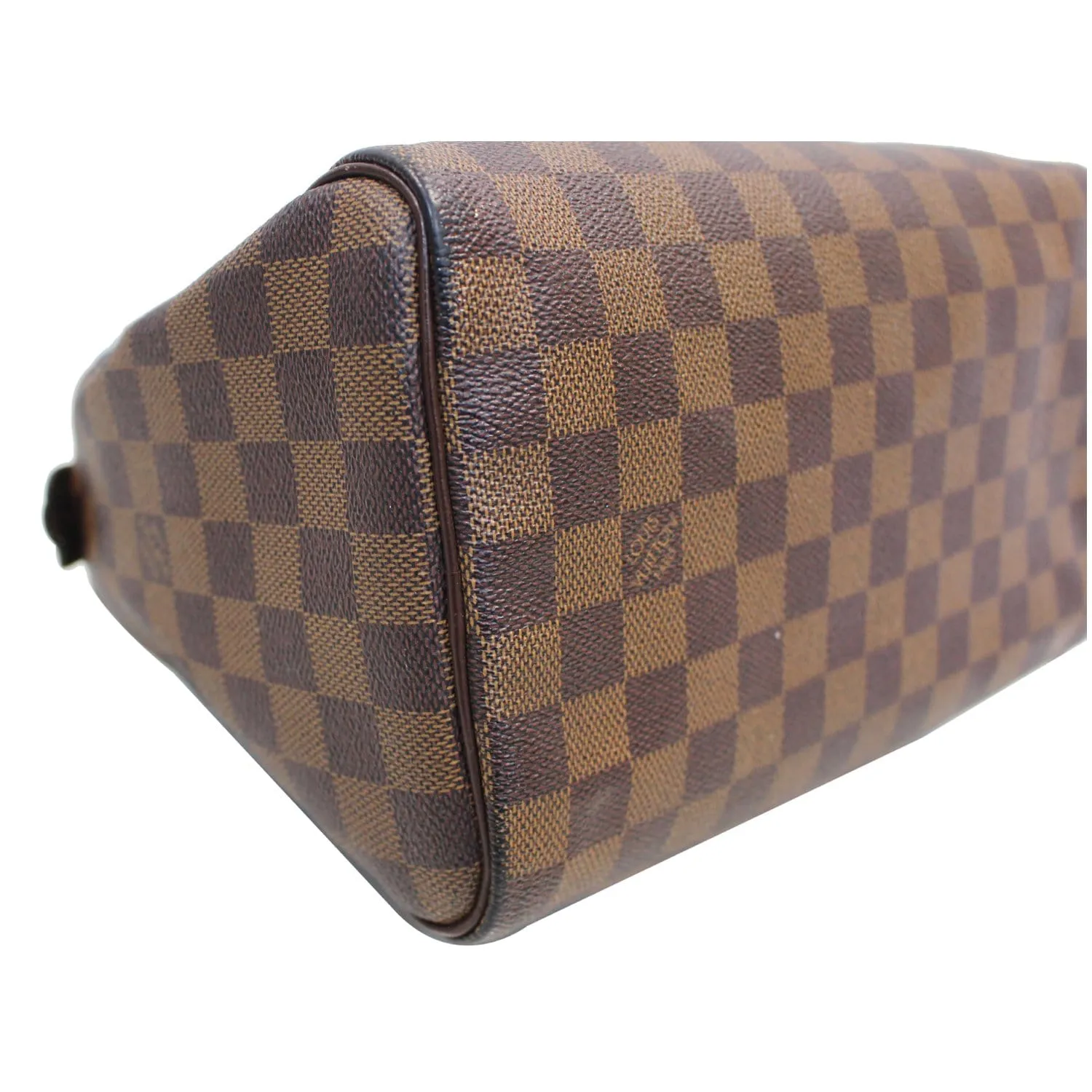 LOUIS VUITTON Speedy 25 Damier Ebene Satchel Bag Brown