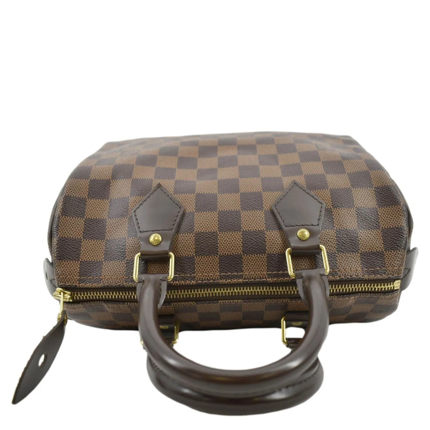 LOUIS VUITTON Speedy 25 Damier Ebene Satchel Bag Brown