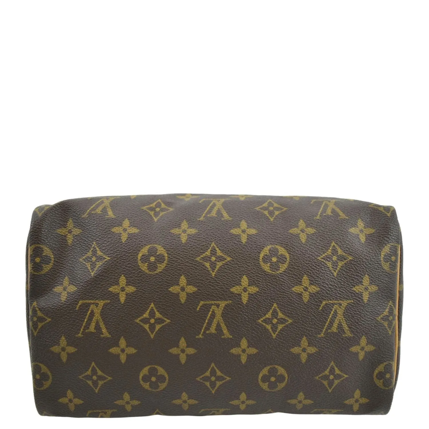 LOUIS VUITTON Speedy 25 Monogram Canvas Satchel Bag Brown