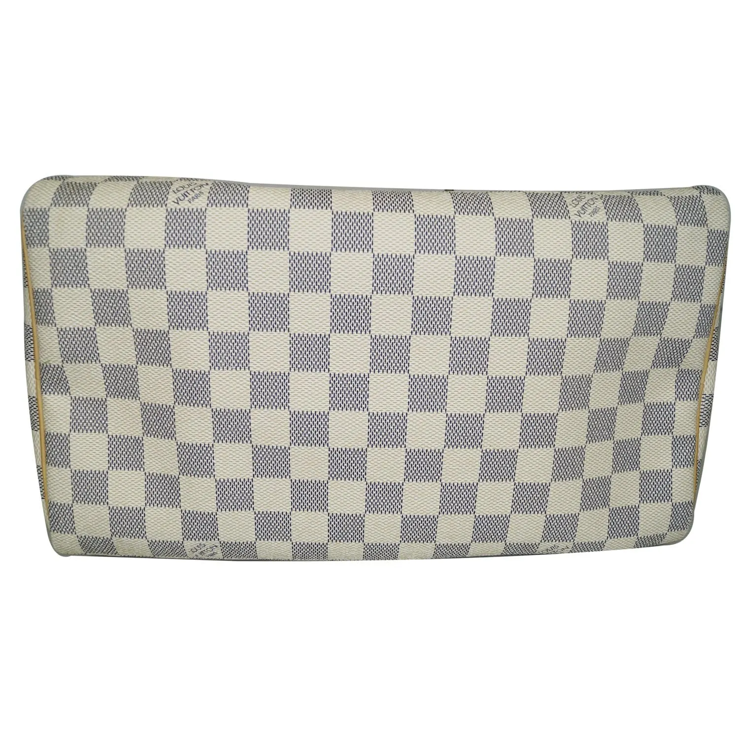 LOUIS VUITTON Speedy 30 Damier Azur Satchel Bag White