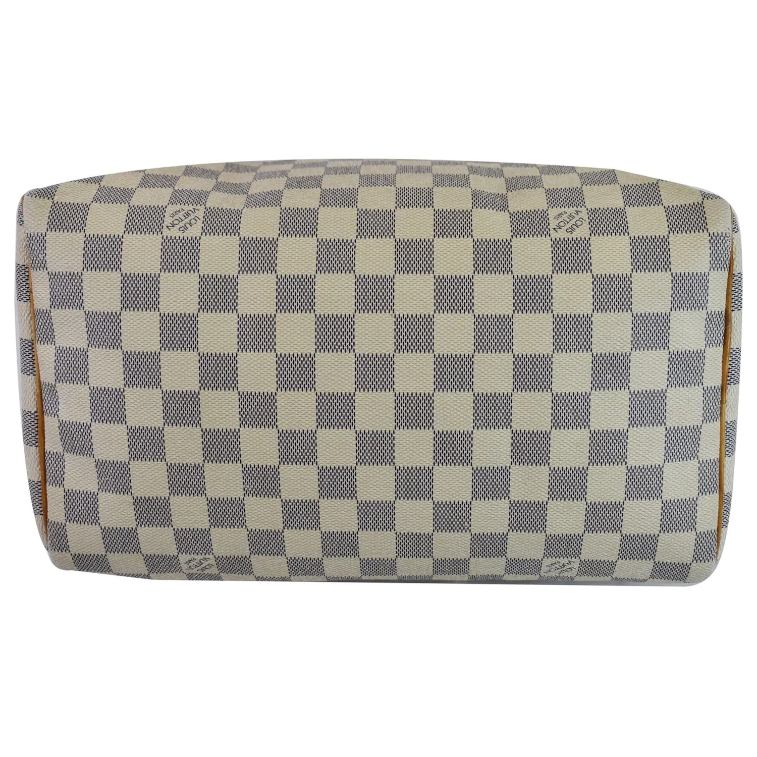 LOUIS VUITTON Speedy 30 Damier Azur Satchel Bag White
