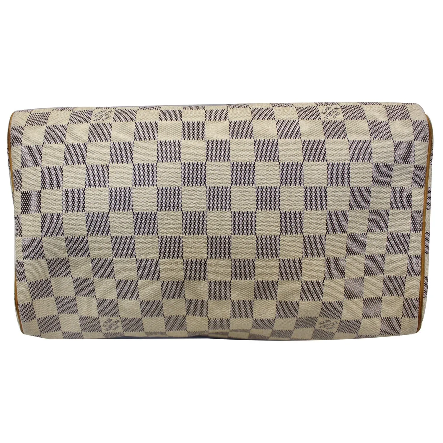 LOUIS VUITTON Speedy 30 Damier Azur Satchel Handbag White