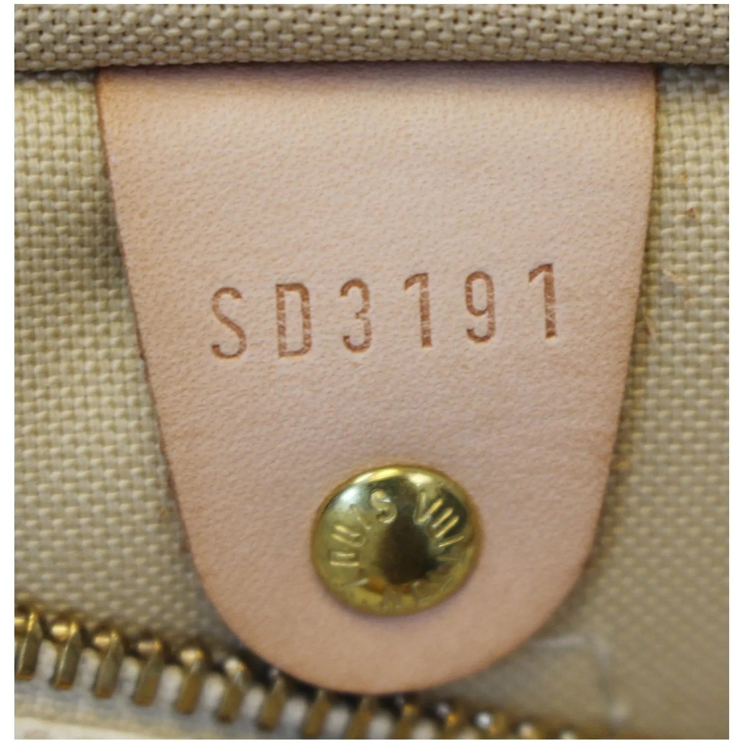 LOUIS VUITTON Speedy 30 Damier Azur Satchel Handbag White
