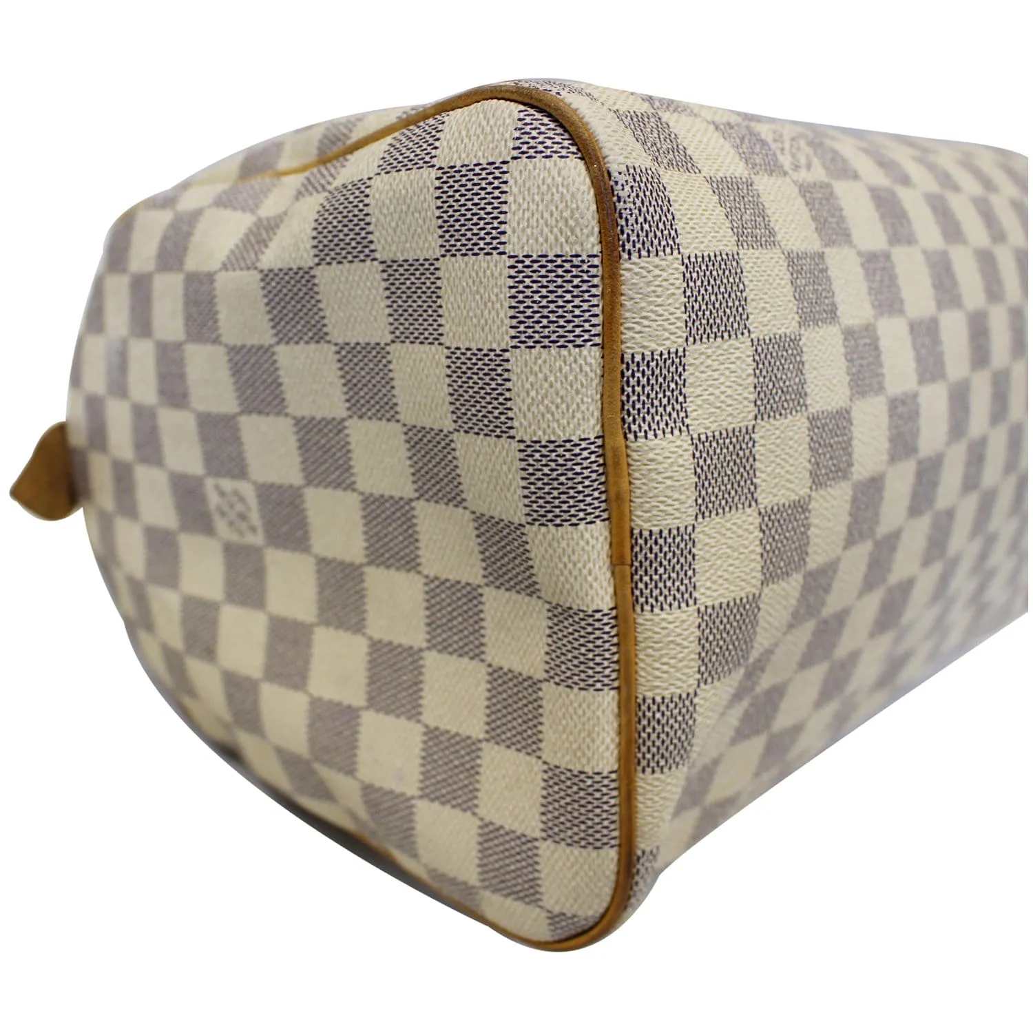 LOUIS VUITTON Speedy 30 Damier Azur Satchel Handbag White